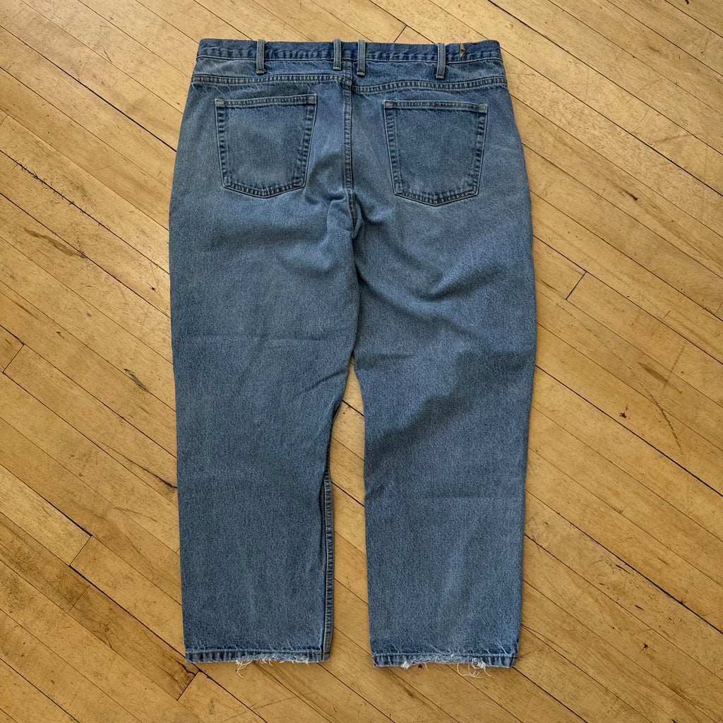 Vintage Light Wash Denim Jeans Sz 40x32