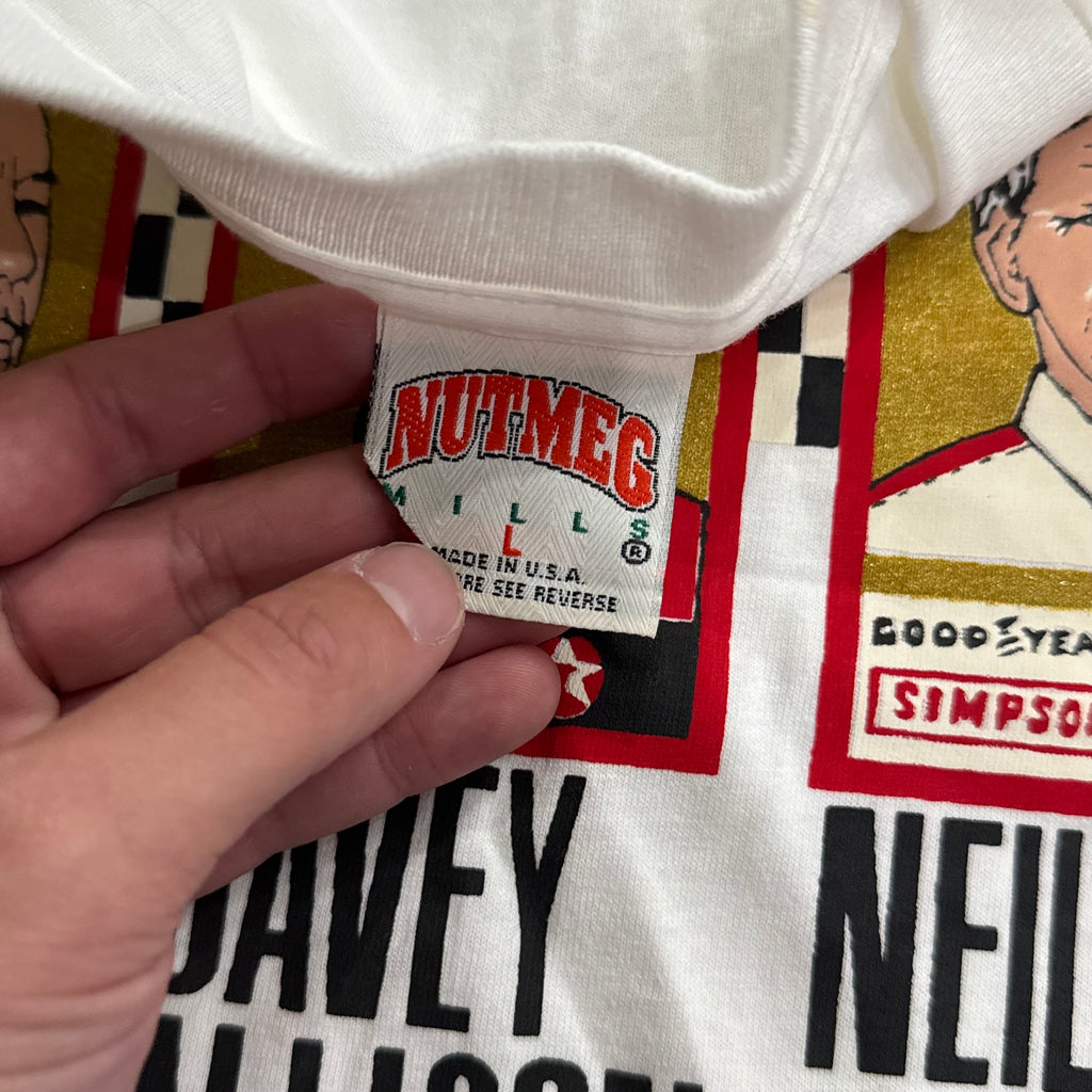 Vintage Three Legends NASCAR T-shirt Sz L