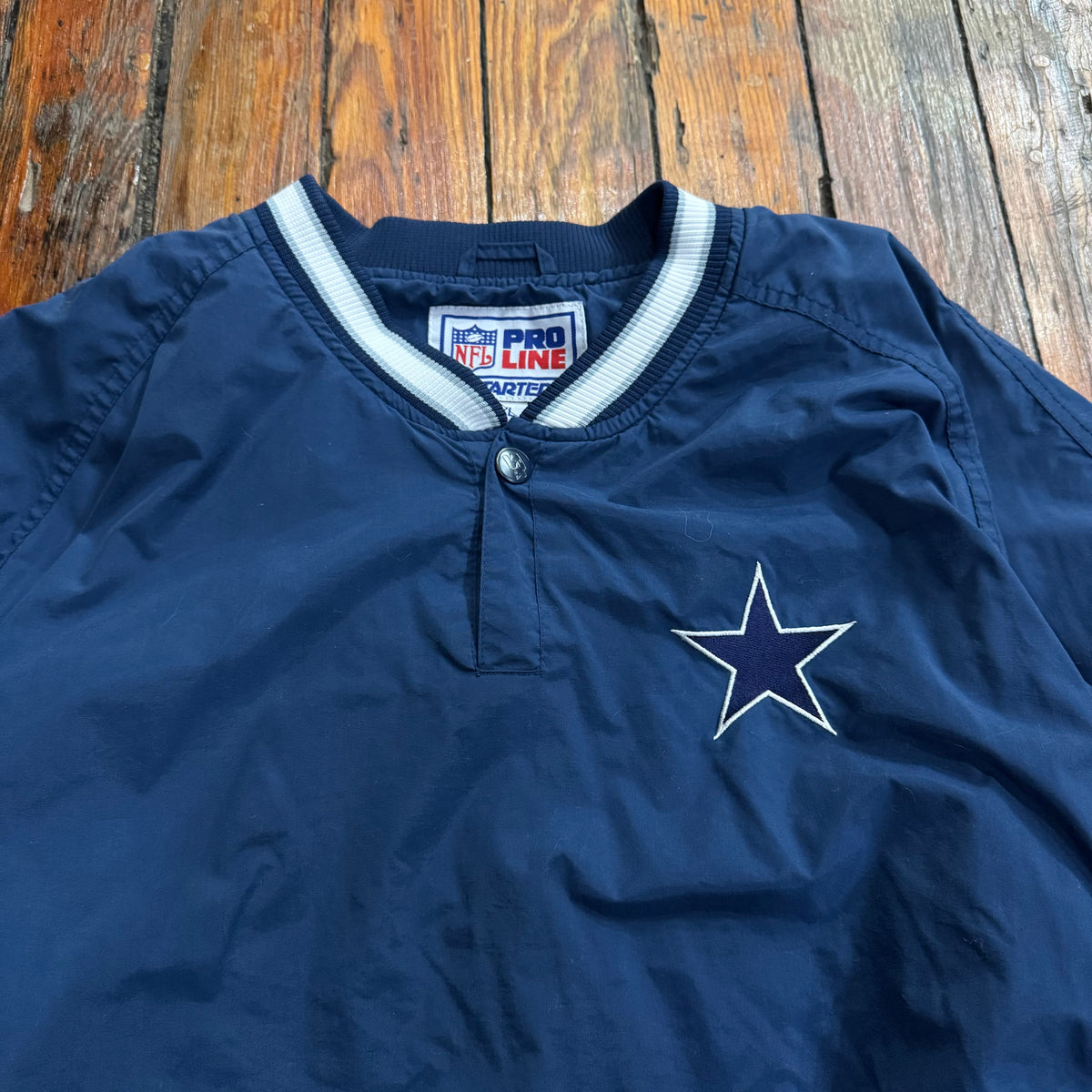 Vintage Starter ProLine Cowboys Pullover Jacket Sz XL