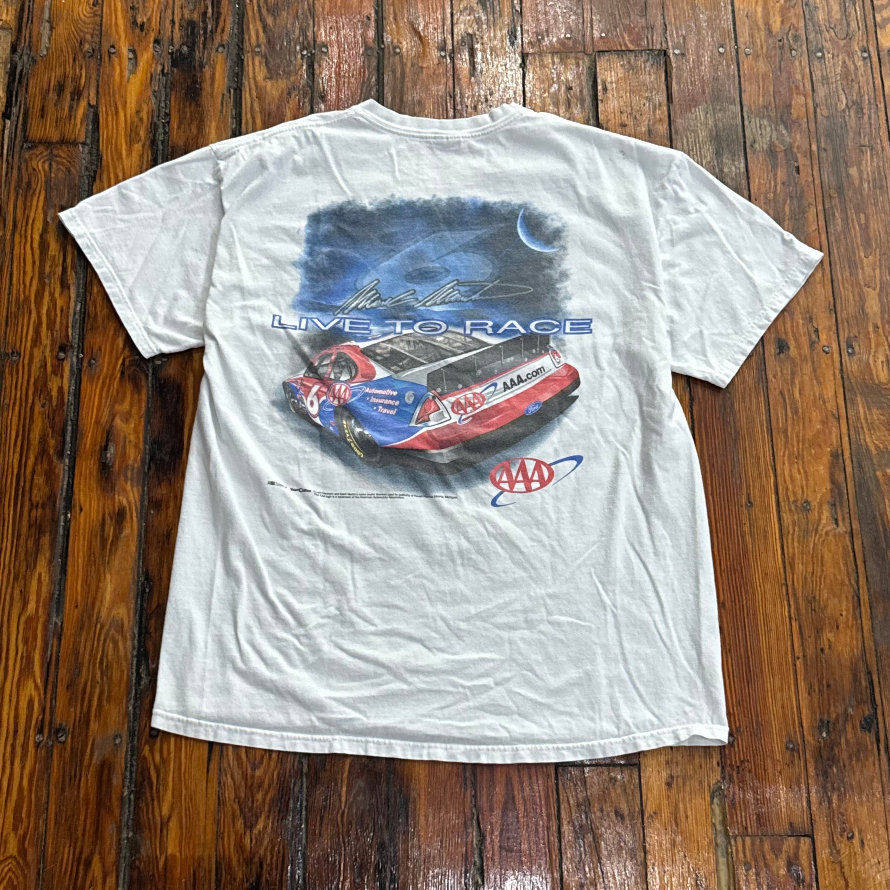 Vintage Nascar Live to Race T-shirt Sz XL