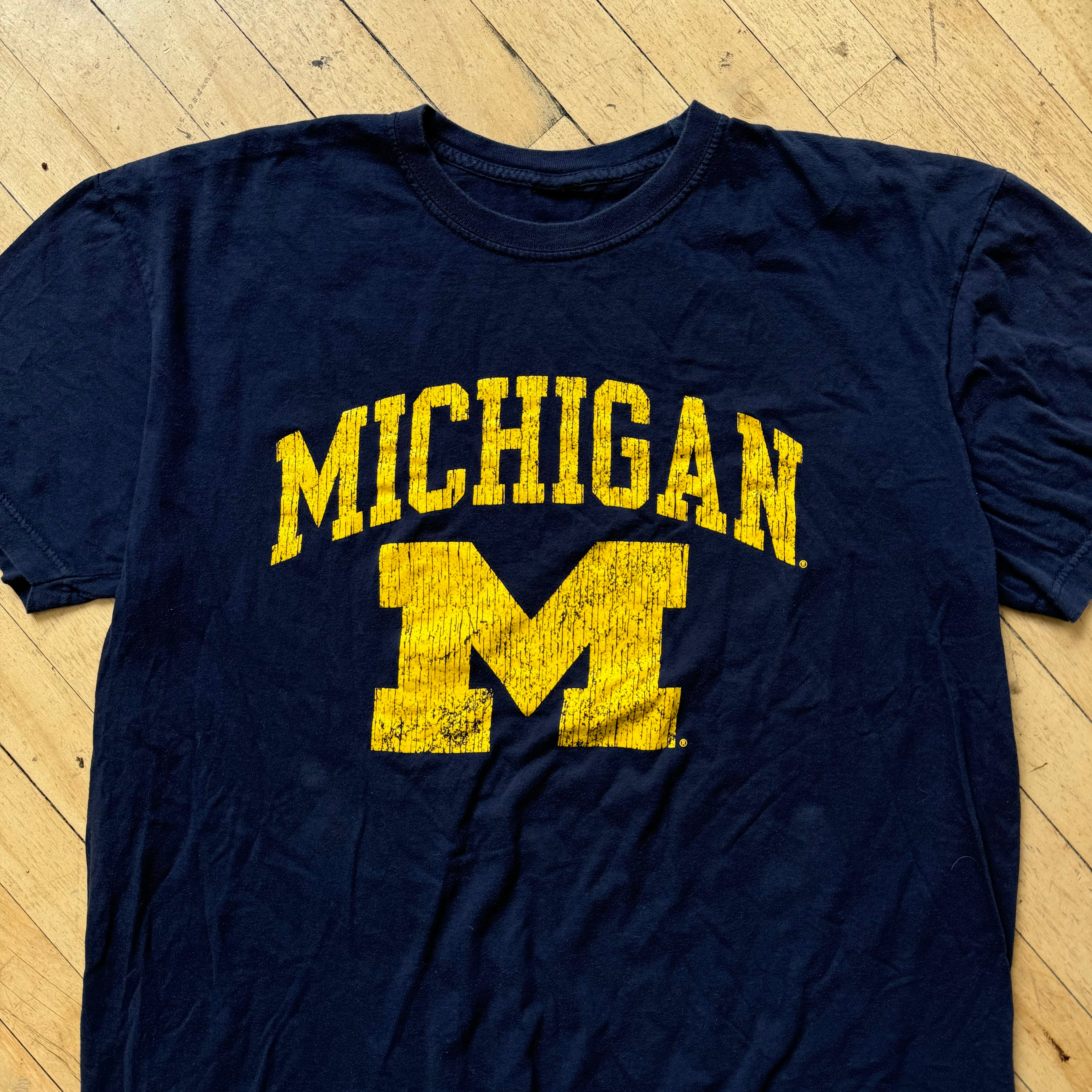 Vintage Michigan SpellOut T-shirt Sz L