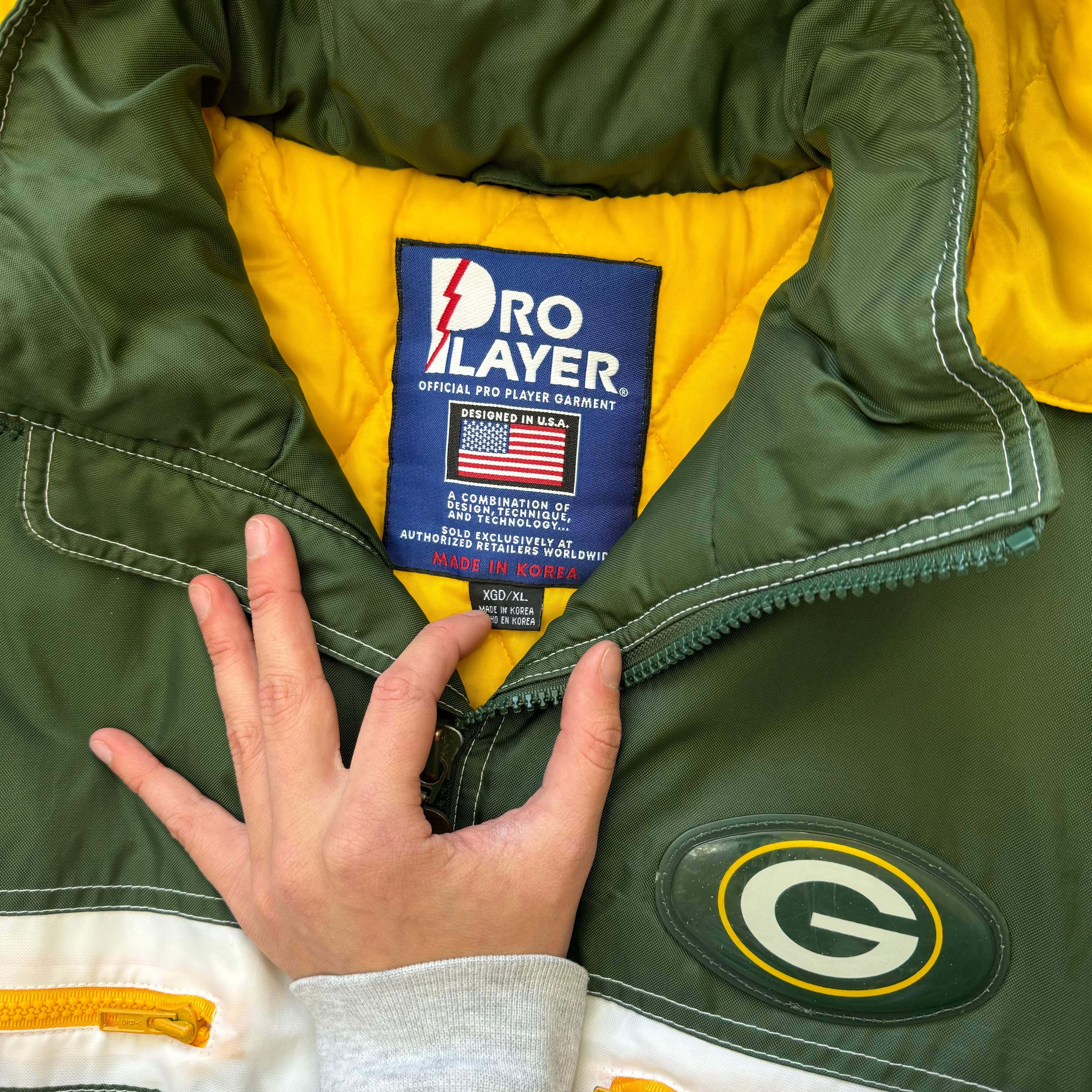 Vintage Green Bay Packers ProPlayer NFL Jacket Sz XL