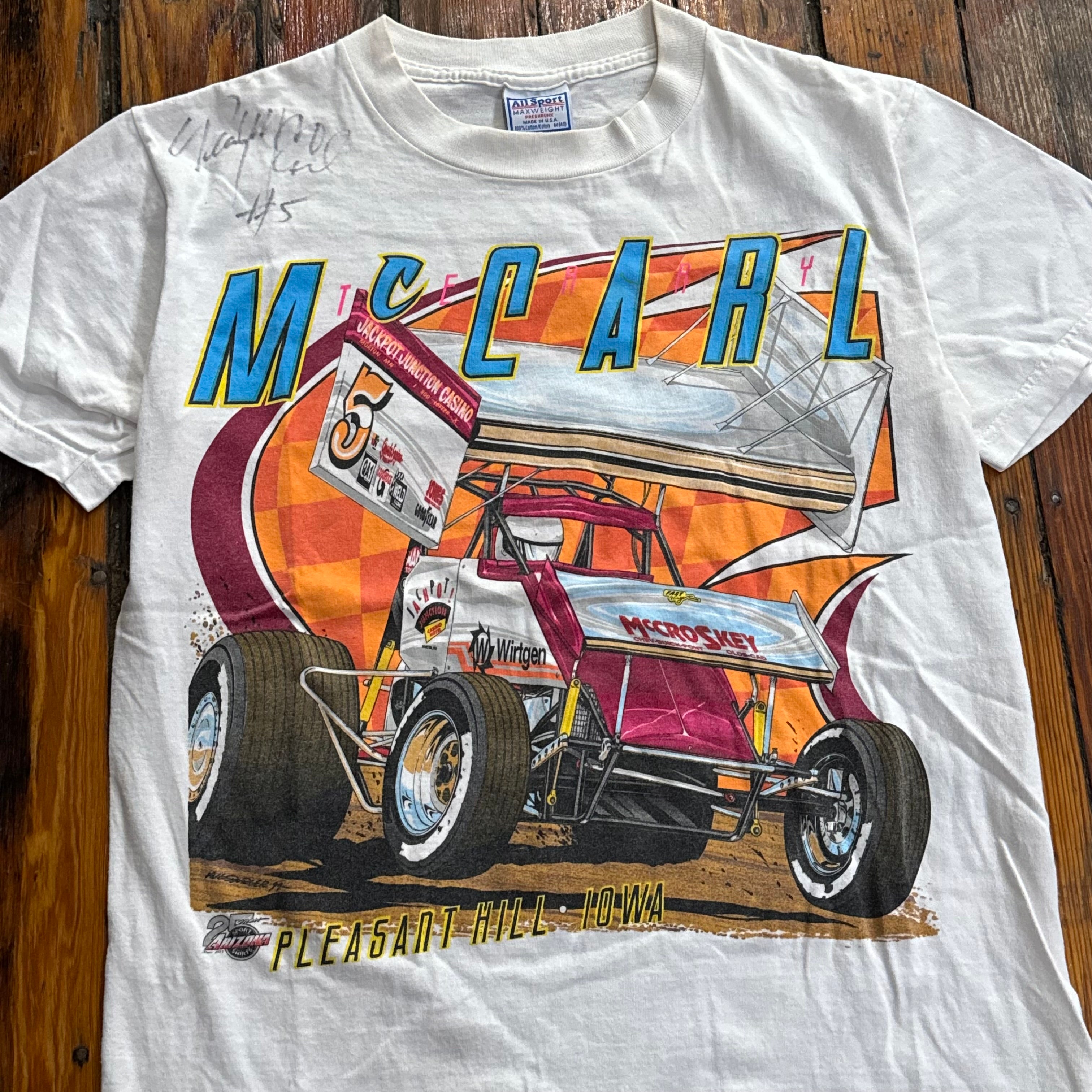 Vintage Terry McCarl Sprint Car T-shirt Sz M