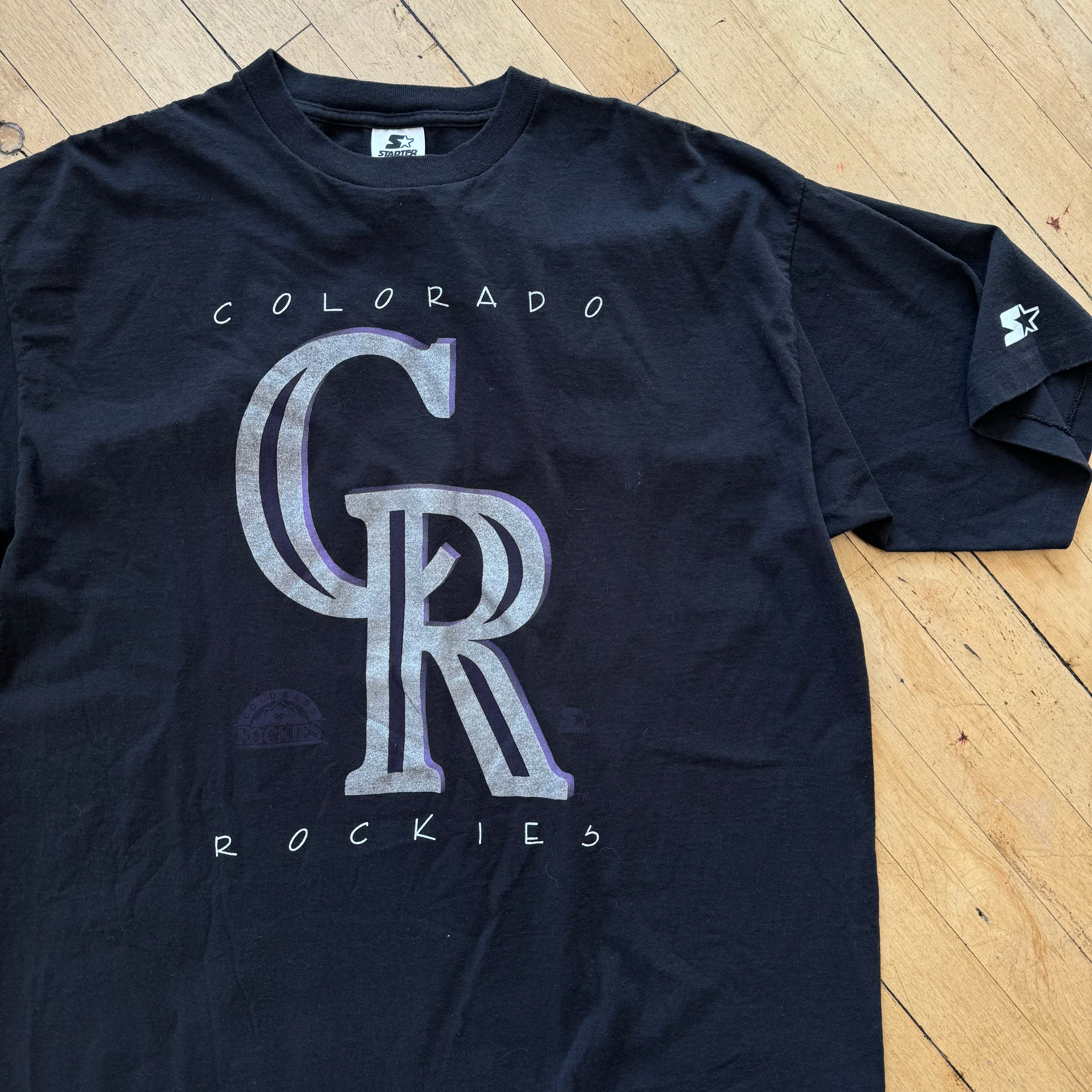 Vintage Starter Colorado Rockies T-shirt Sz XL