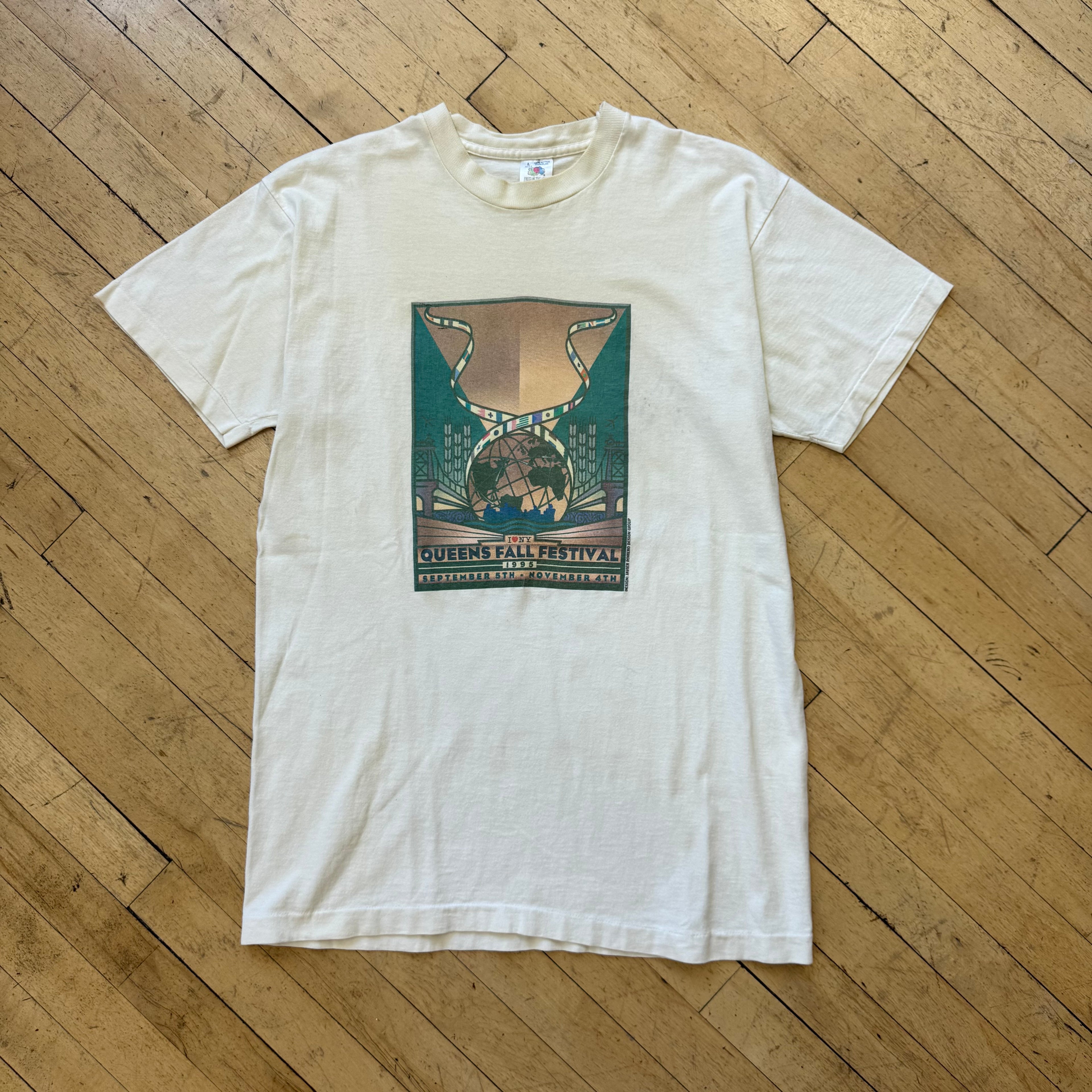 Vintage New York Queens Fall Festival T-shirt Sz L