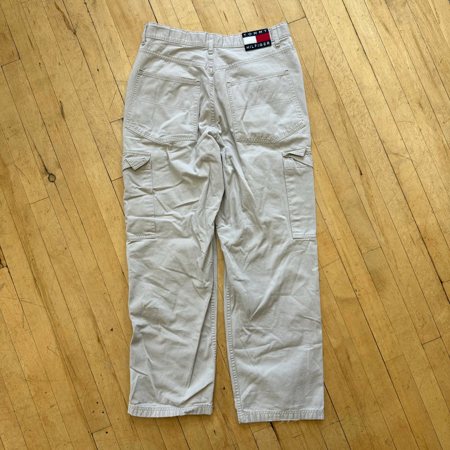 Vintage Tommy Hilfiger Cargo Kahki Pants Sz 34x32