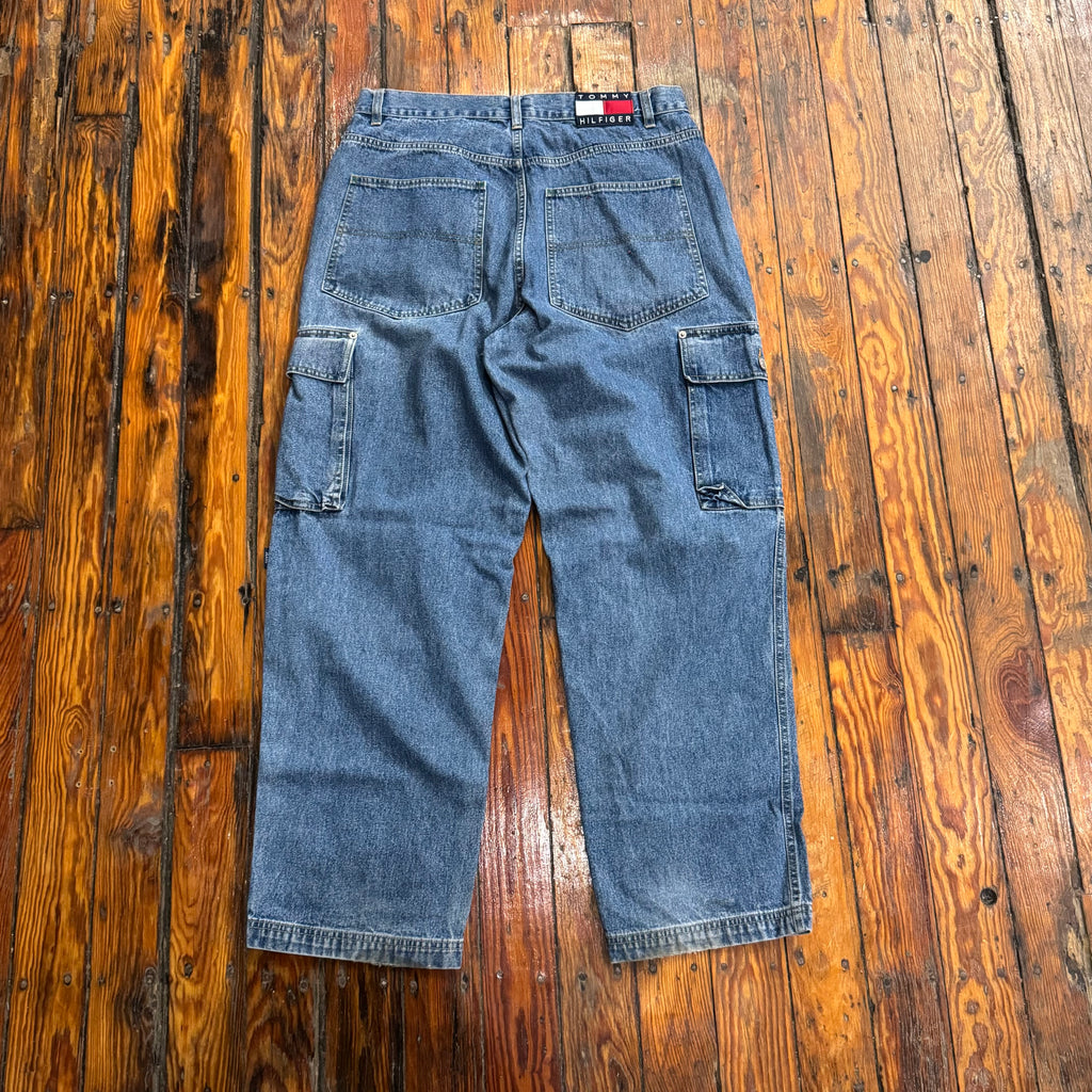 Vintage Baggy Tommy Hilfiger Denim Jeans Sz 36x32