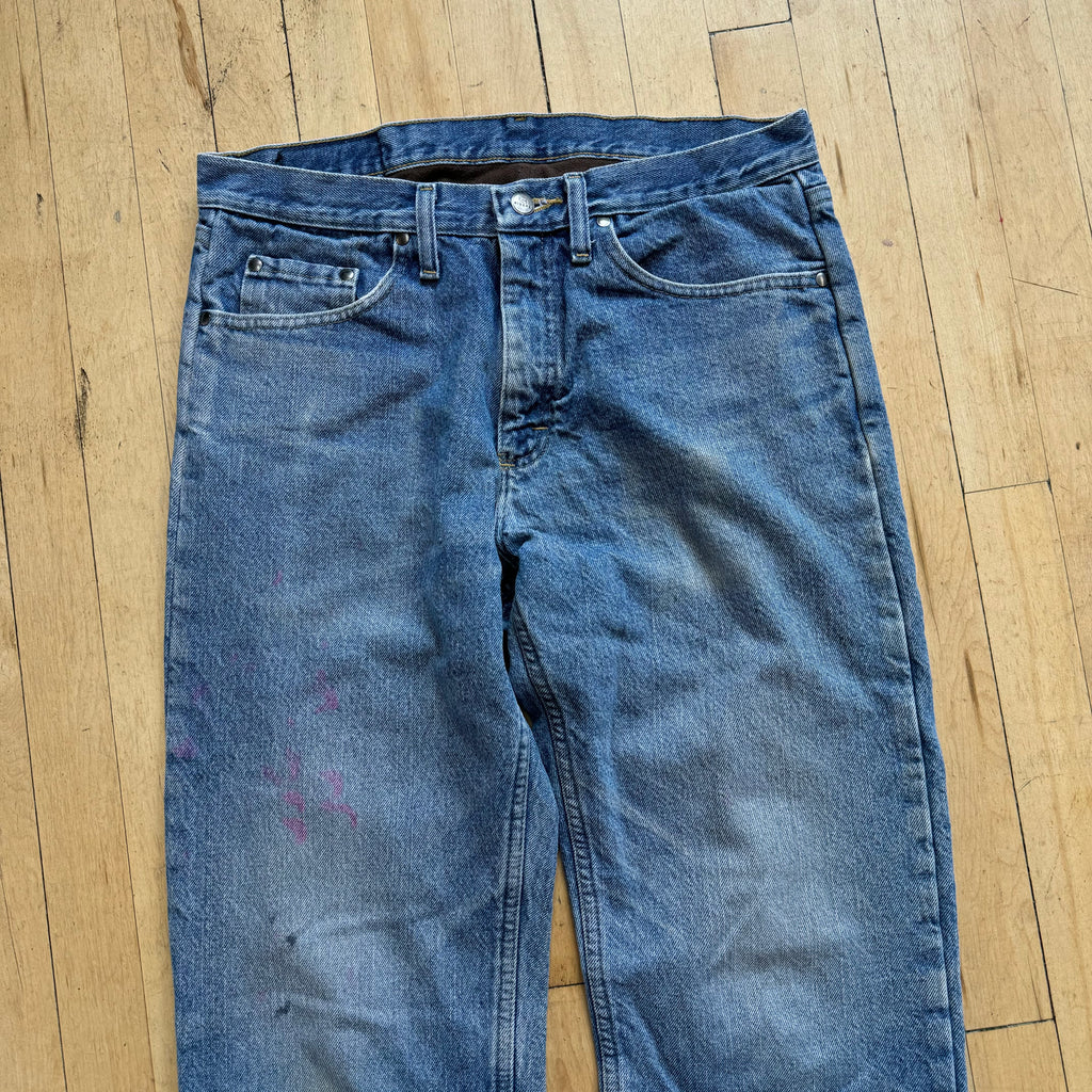 Vintage Lee Blanket Lined Denim Jeans Sz 32x32