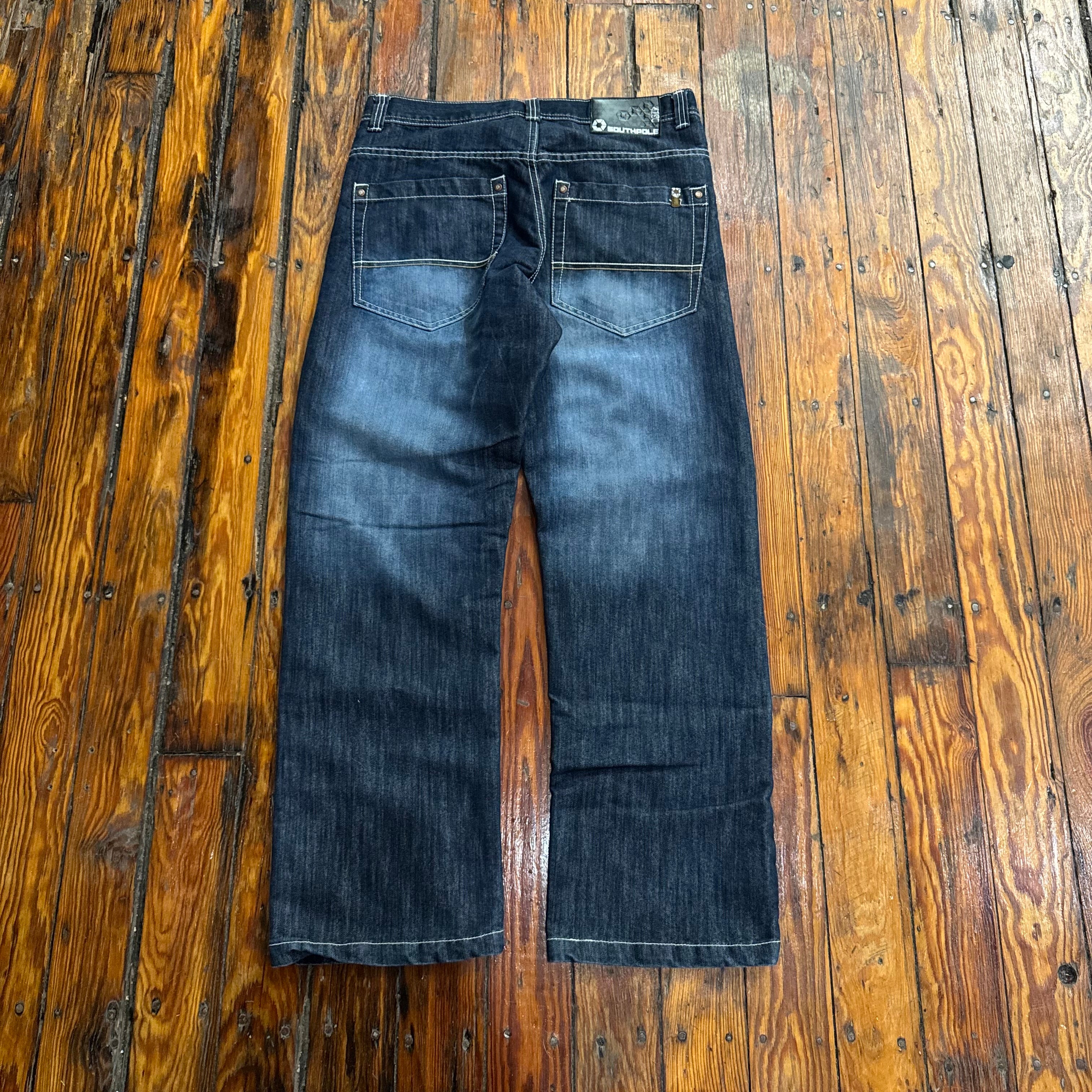 Y2K SouthPole Denim Jeans Sz 32