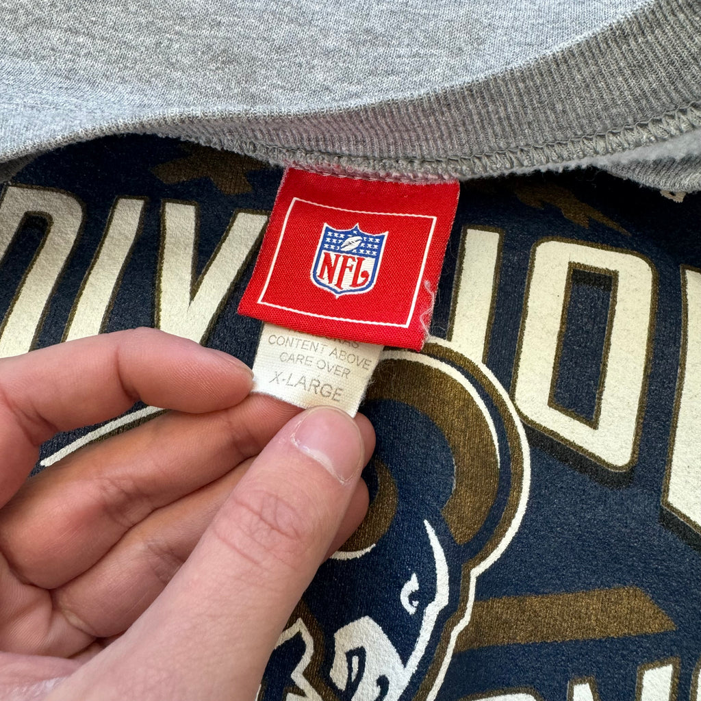 Vintage NFC West Divison Champs Rams CrewNeck Sz XL