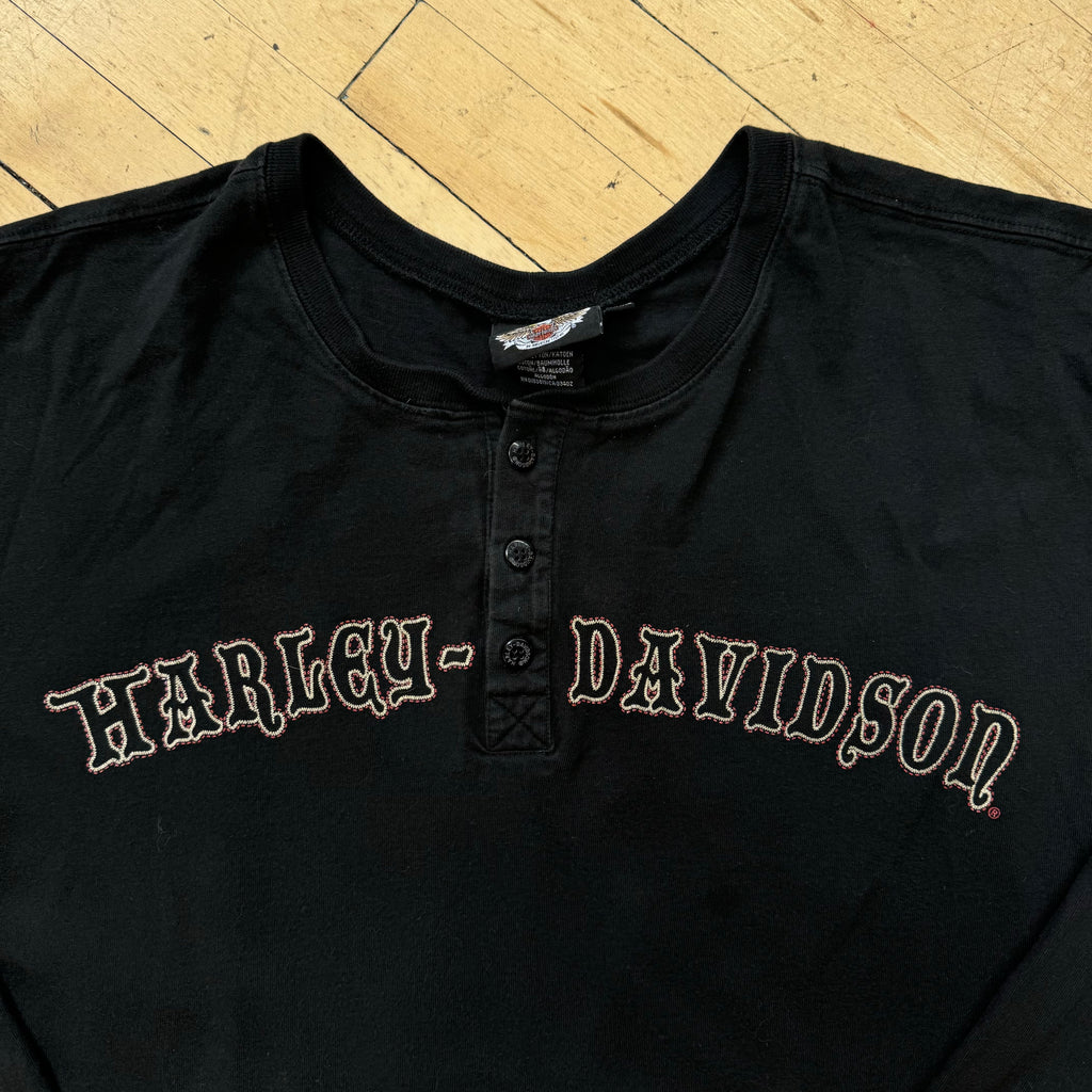Y2K Harley Davidson Long Sleeve T-shirt Sz XXXL