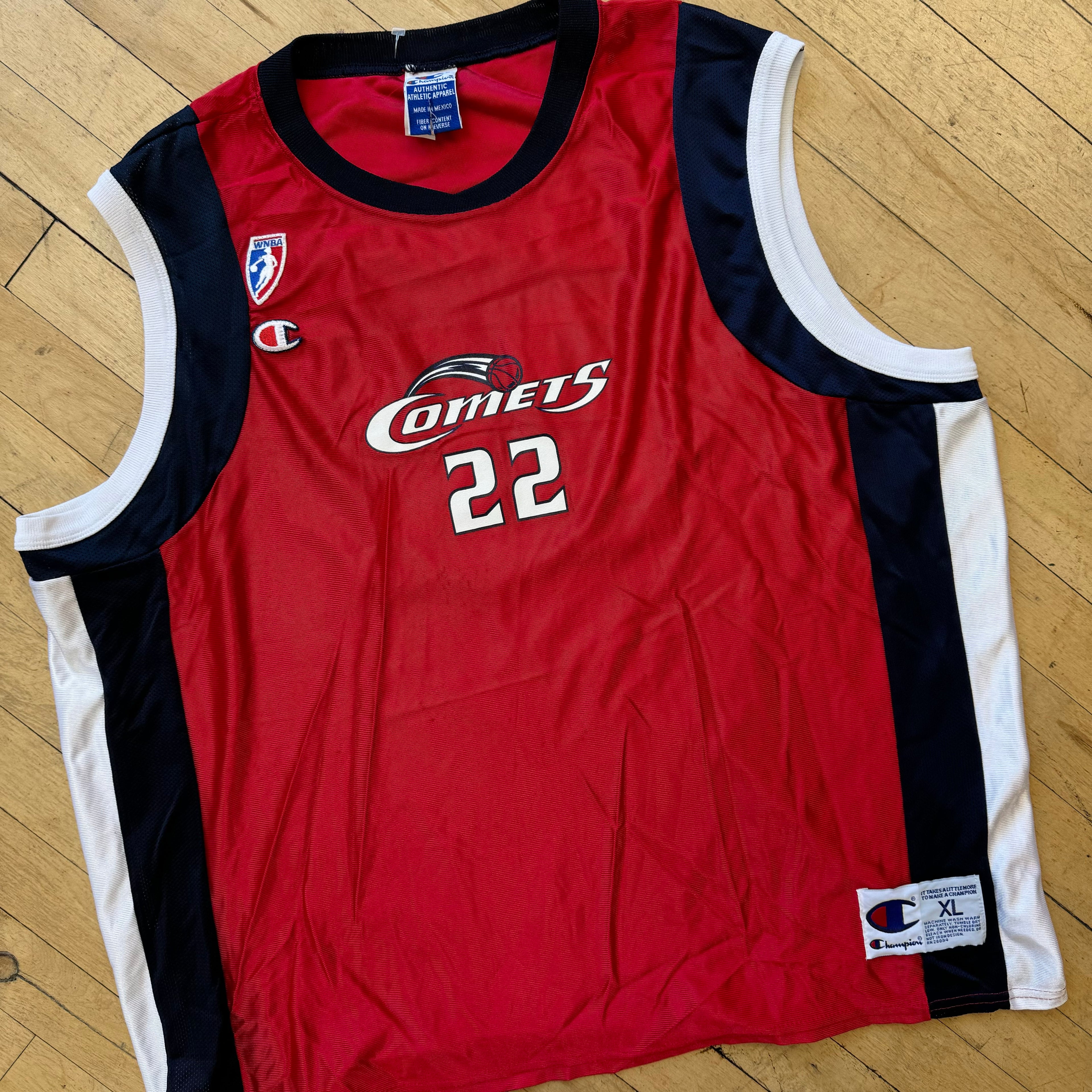 Vintage Comets “Swoopes” Jersey Sz XL