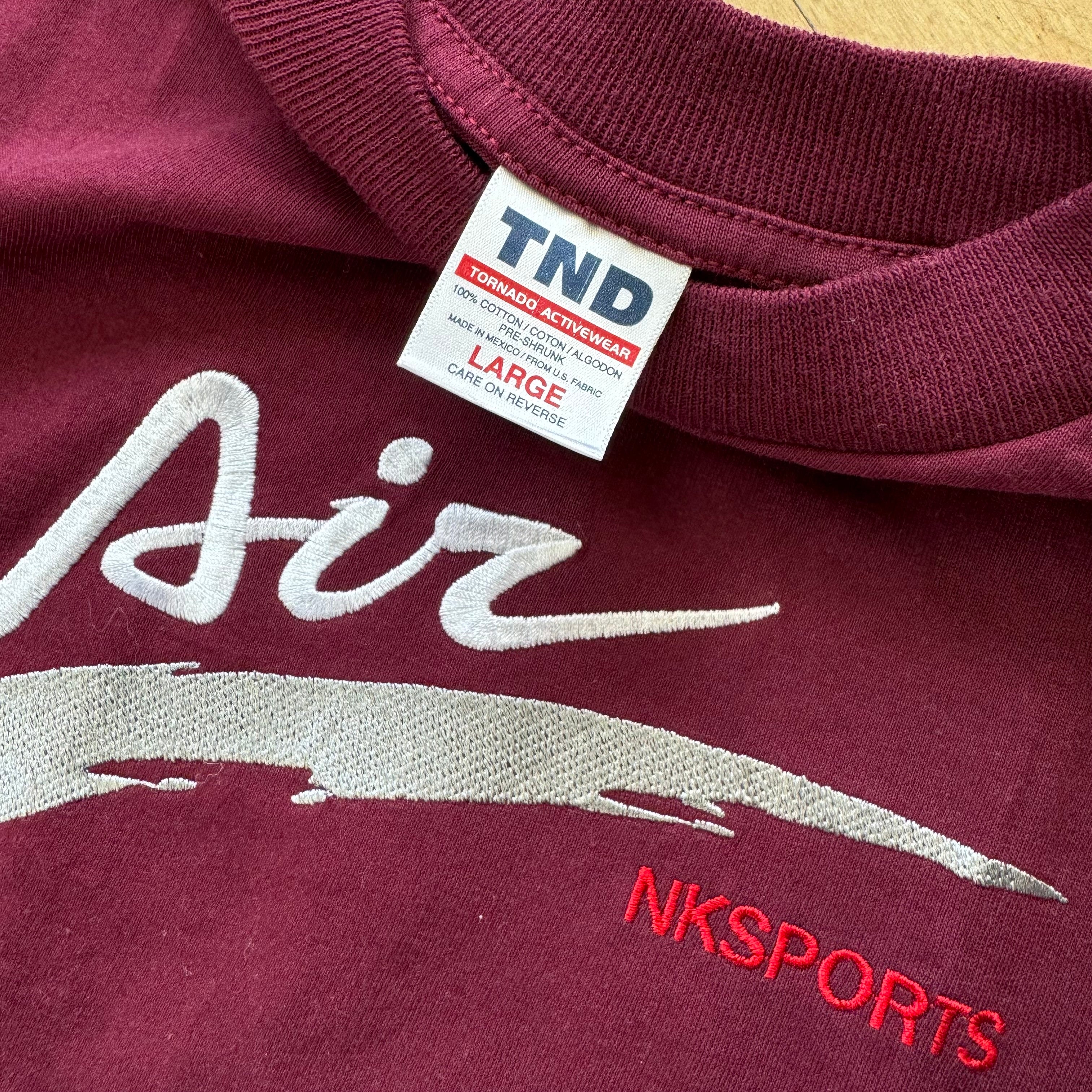 Vintage Bootleg NK Air Sports T-shirt Sz L