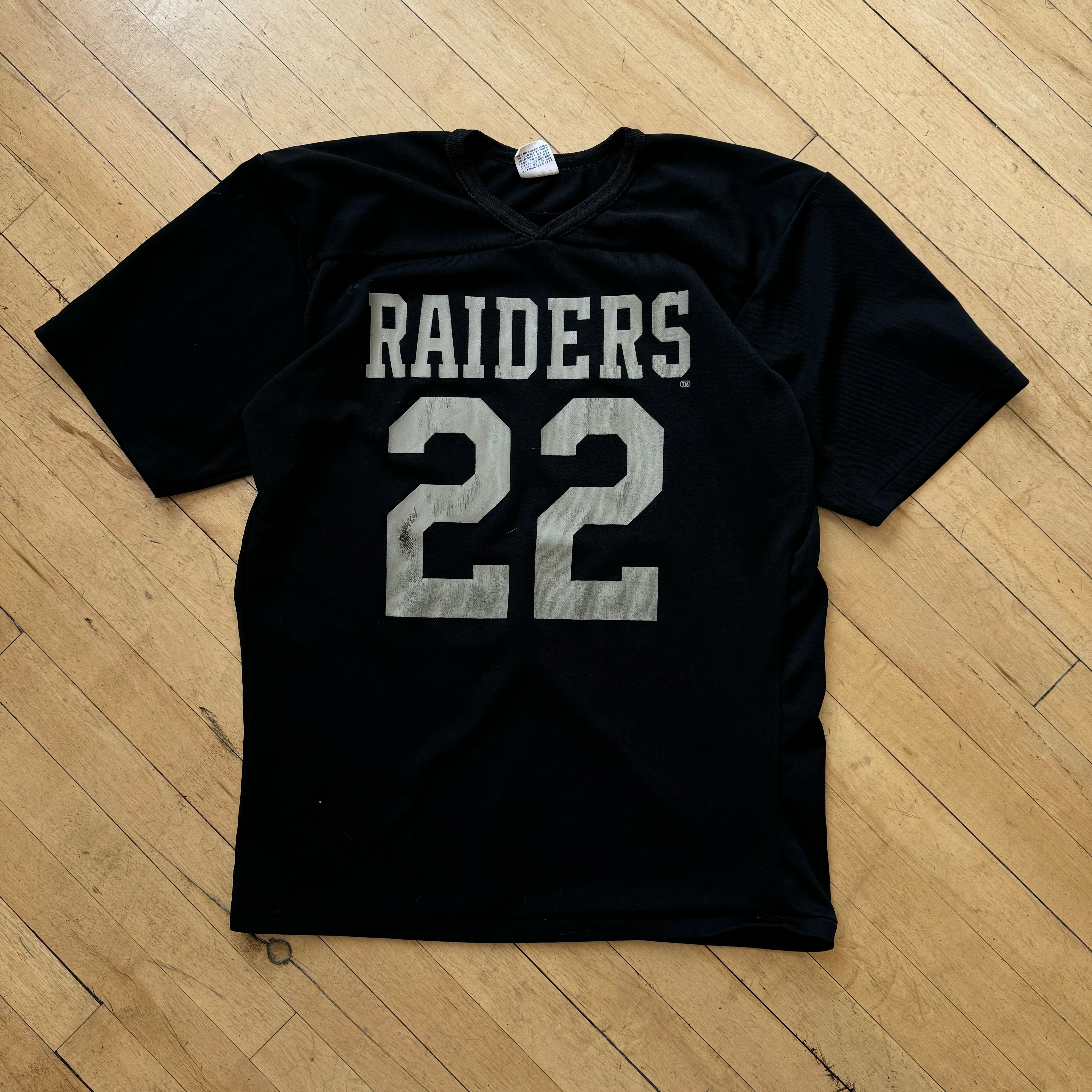 Vintage Rawlings Raiders #22 Football Jersey Sz L