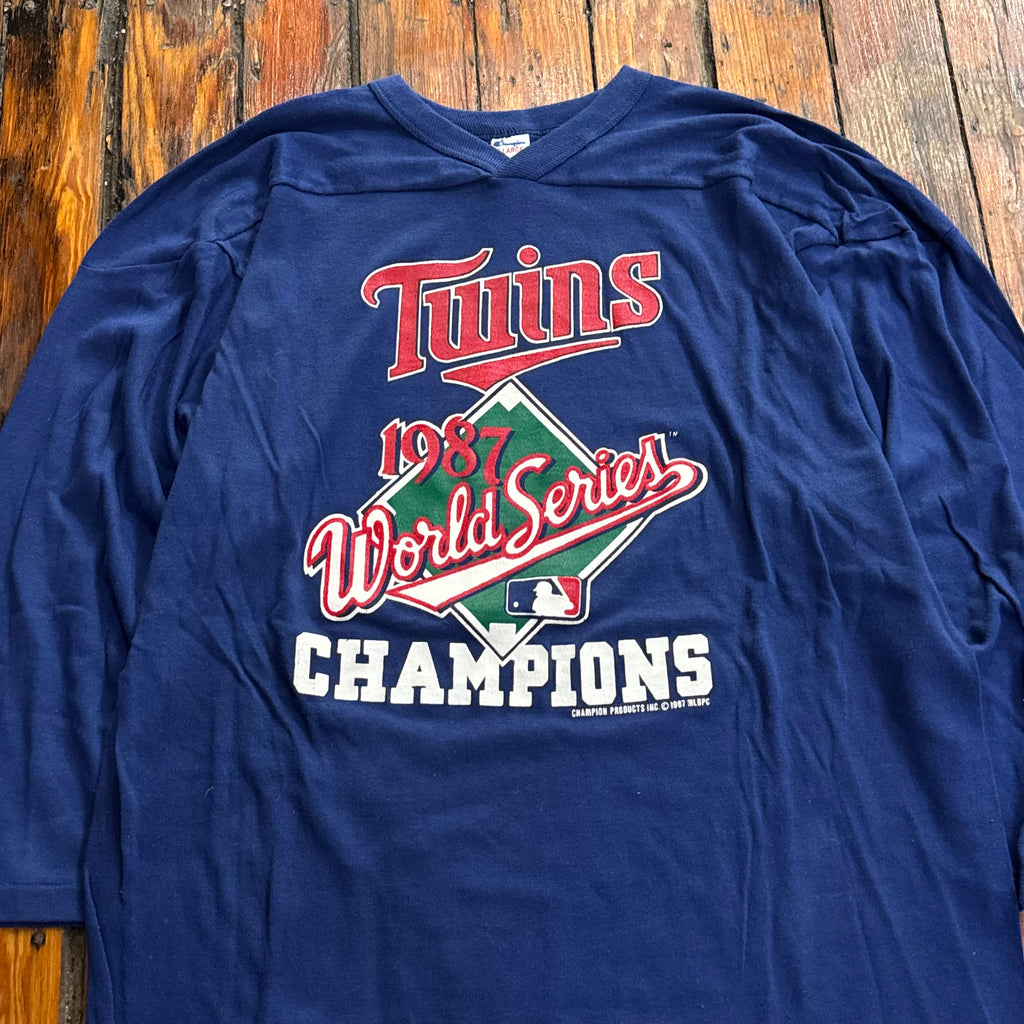 Vintage Minnesota Twins ‘87 Champions Baseball T-shirt Sz XL