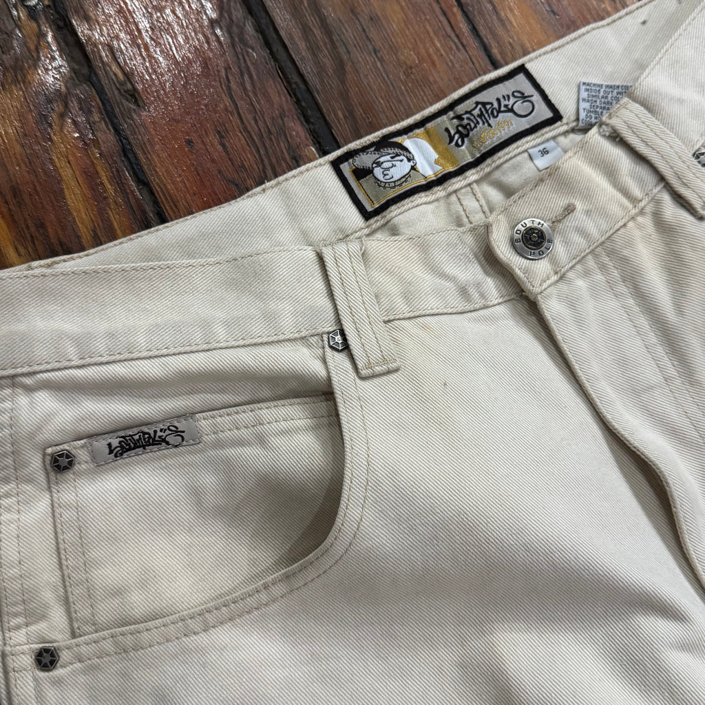 Vintage Baggy B-Boy SouthPole Denim Jeans Sz 36
