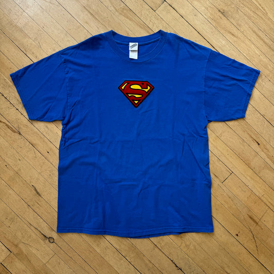 Vintage Warner Bros Superman Logo T-shirt Sz XL