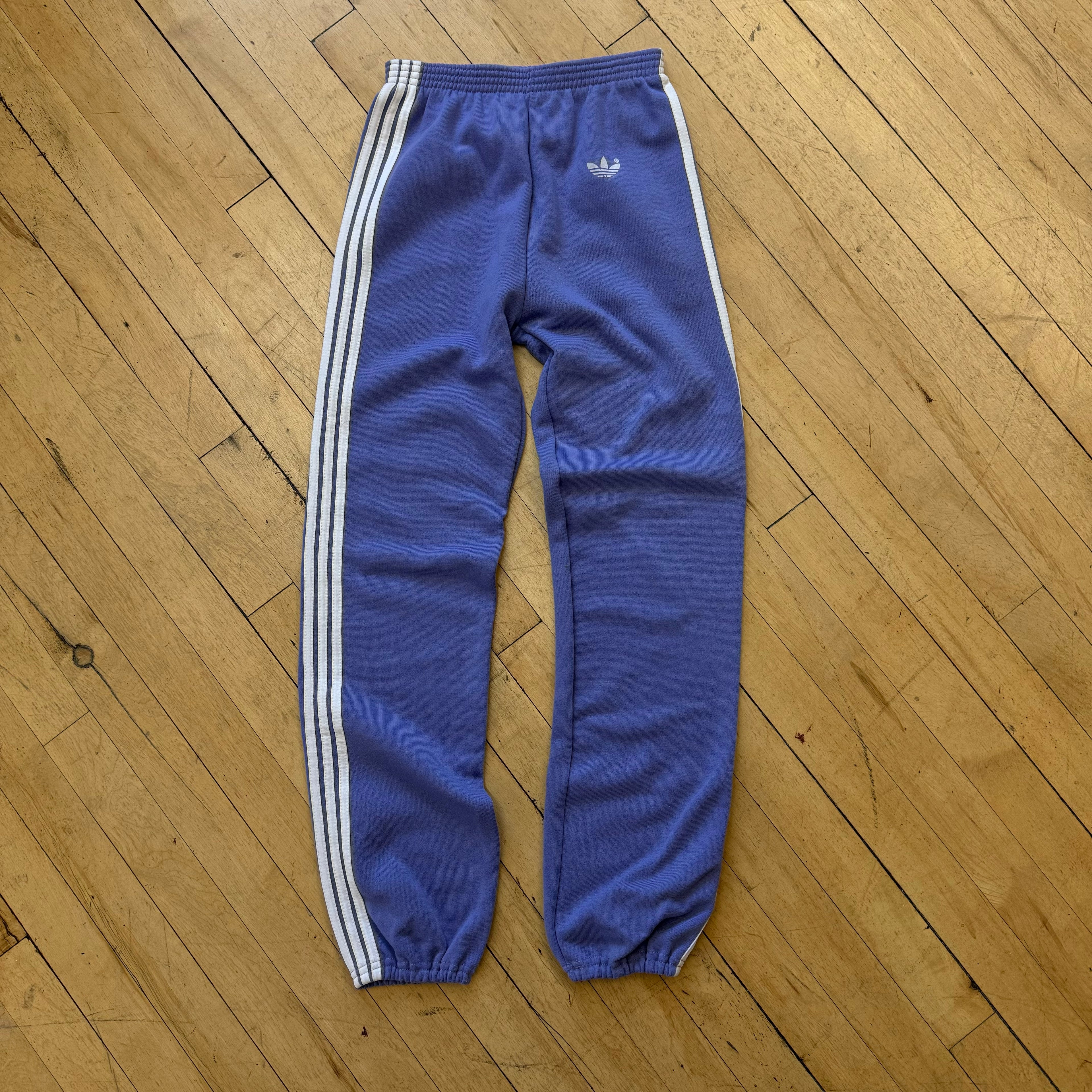 Vintage Adidas Purple Three Stripe Sweatpants Sz S