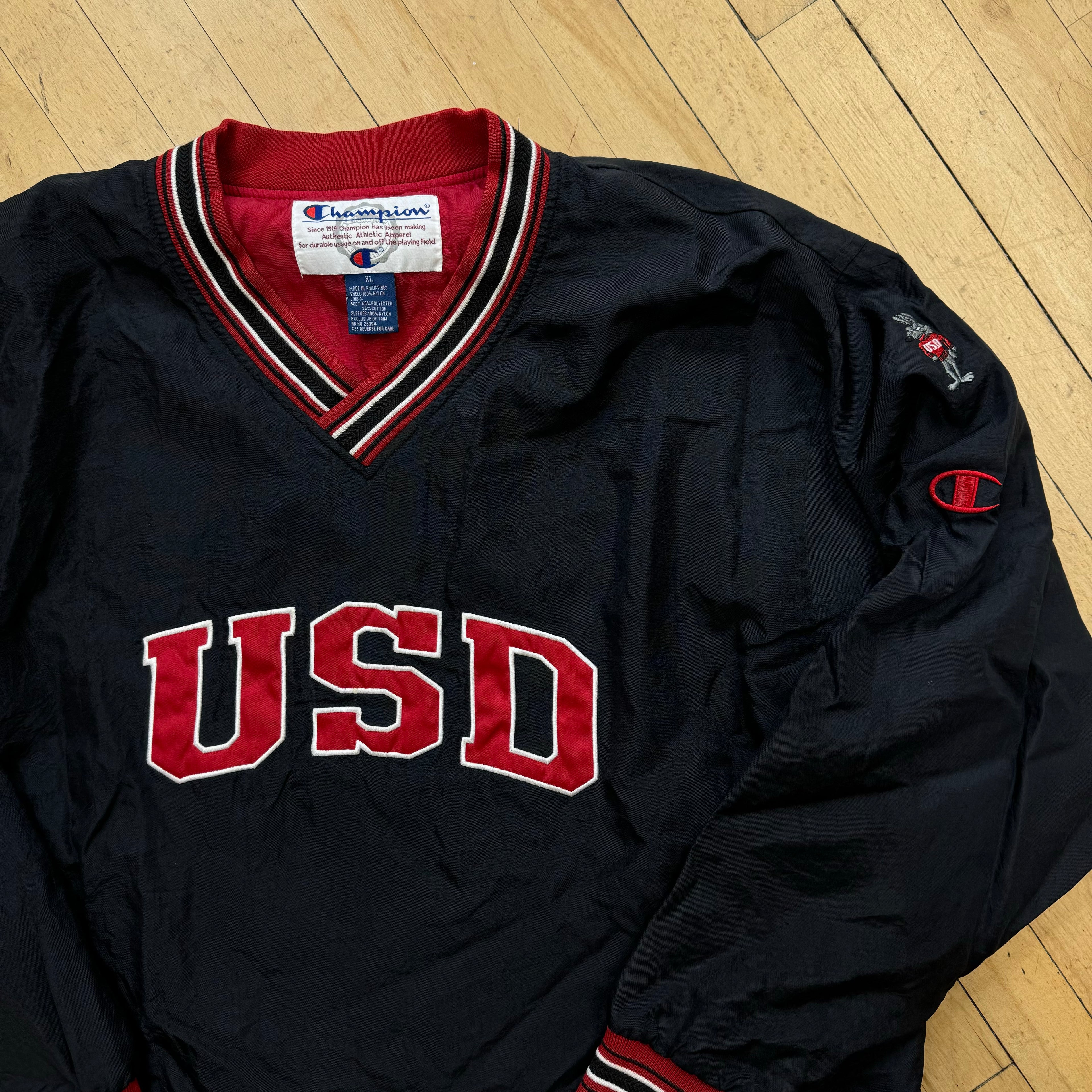Vintage Champion USD Pullover Jacket Sz XXL