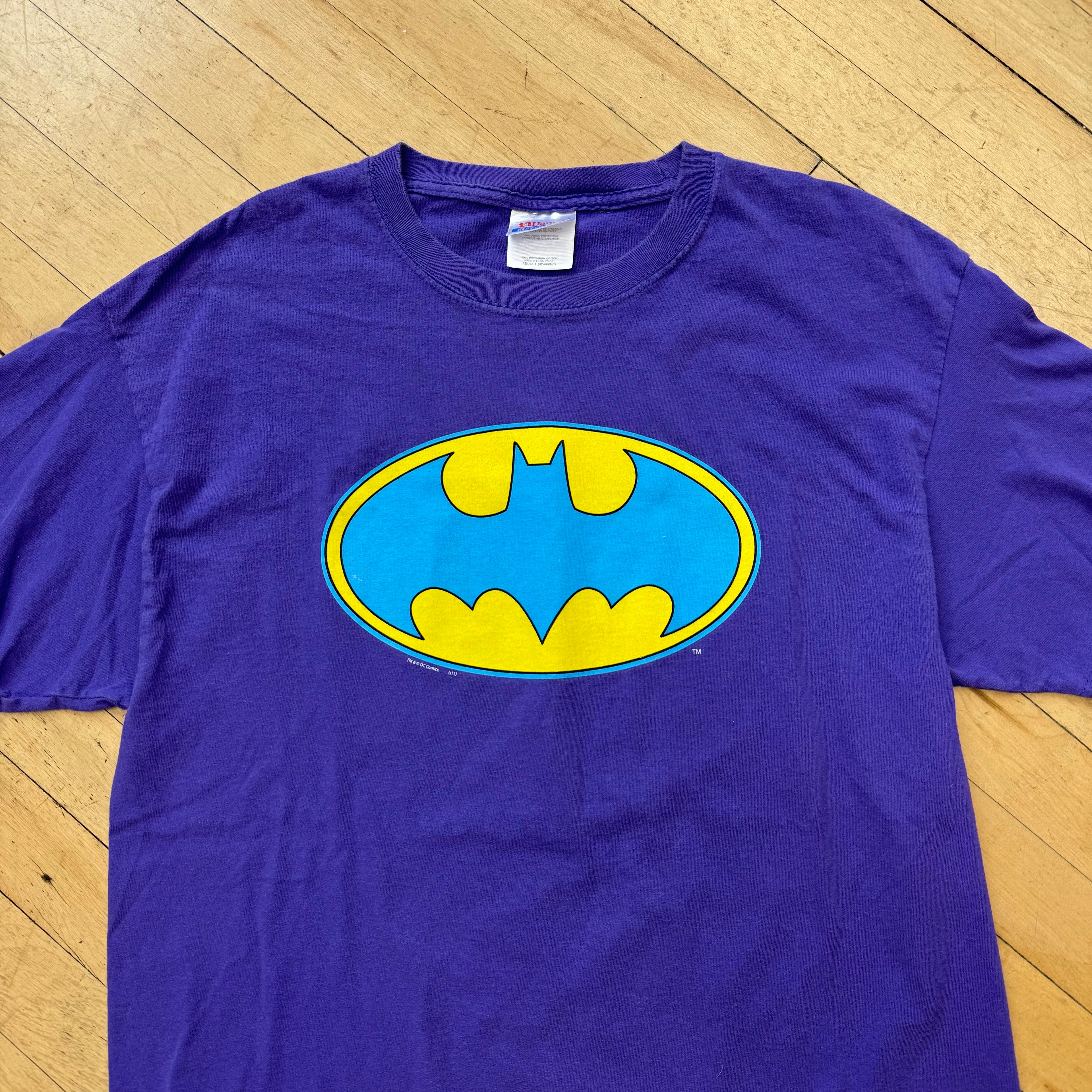 Vintage Batman Logo T-shirt Sz L