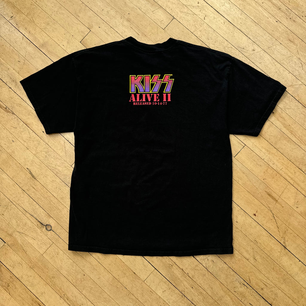 Vintage Kiss Alive Tour II T-shirt Sz XL