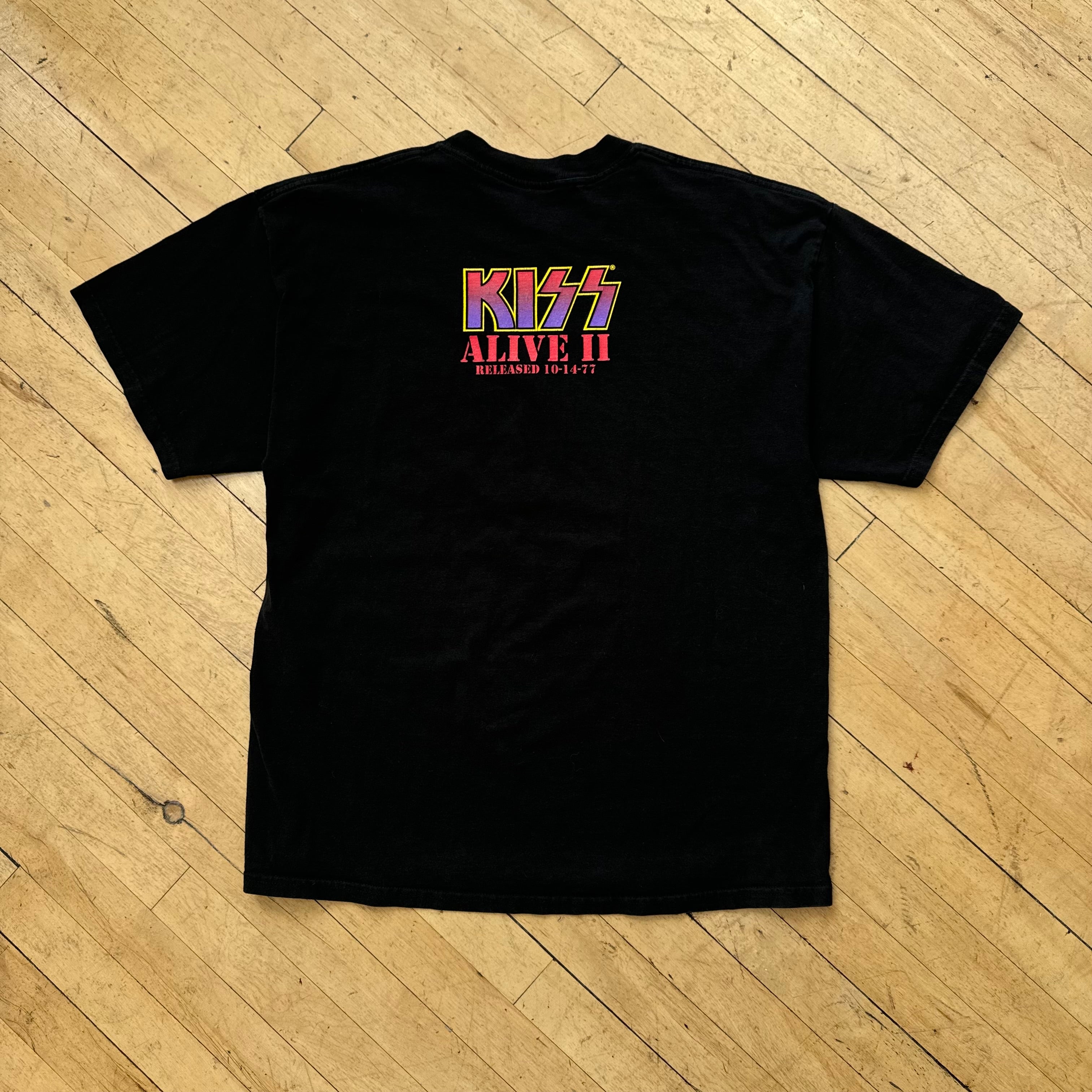 Vintage Kiss Alive Tour II T-shirt Sz XL