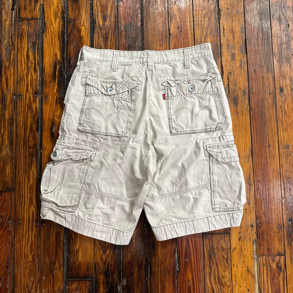 Y2K Levi’s Cargo Khaki Shorts Sz 34