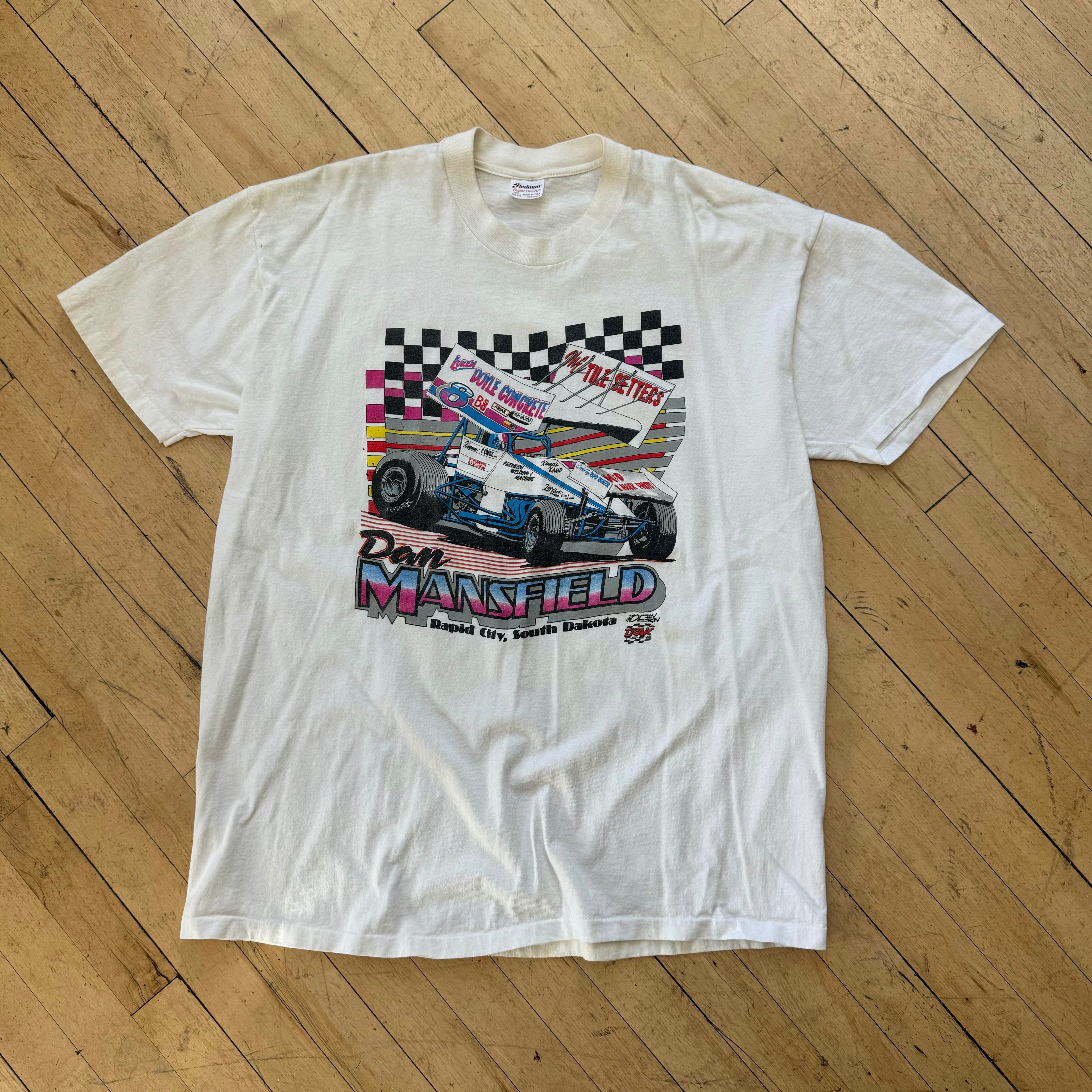 Vintage Sprint Car Dan Mansfield T-shirt Sz XXL