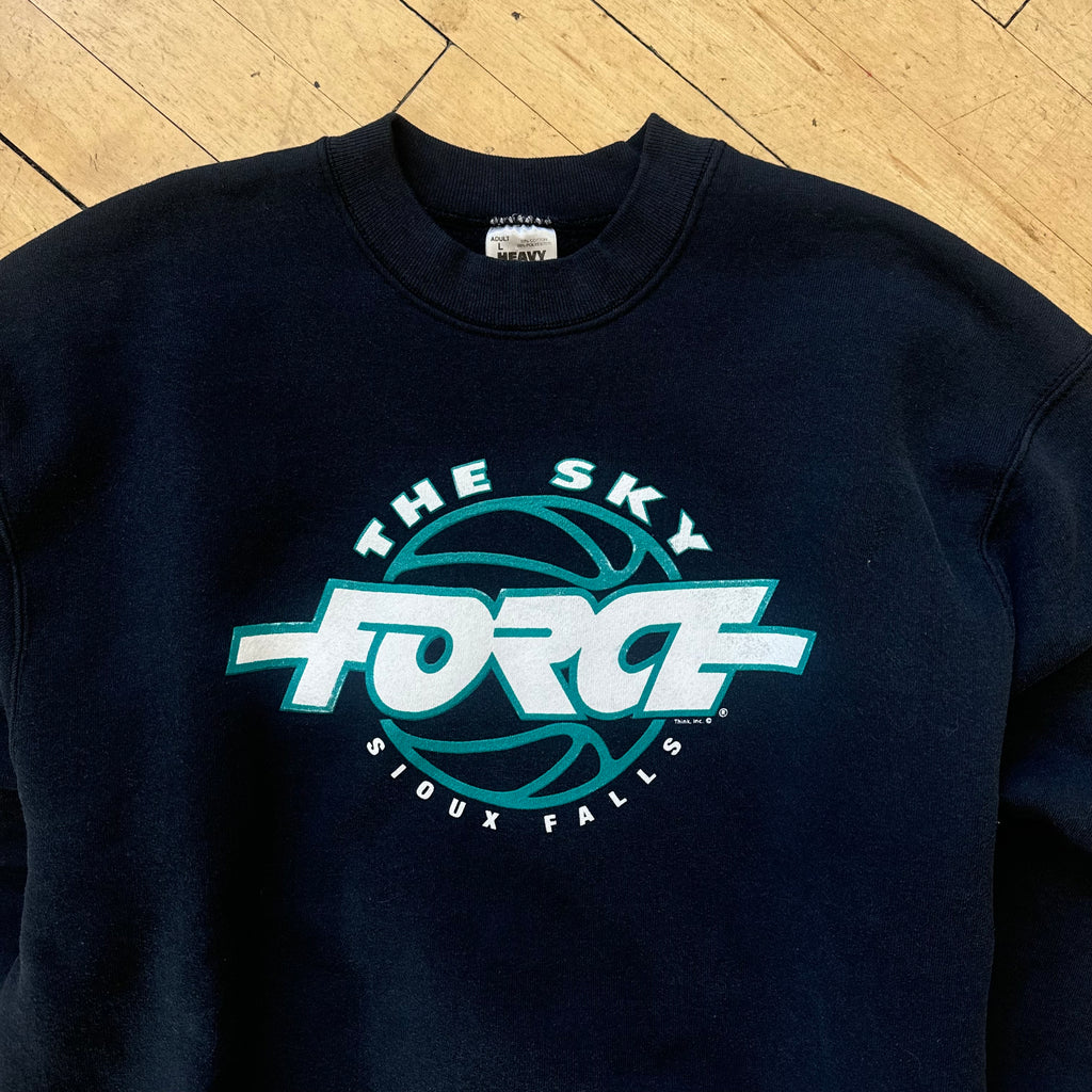 Vintage Sioux Falls Sky Force Basketball Crewneck Sz L