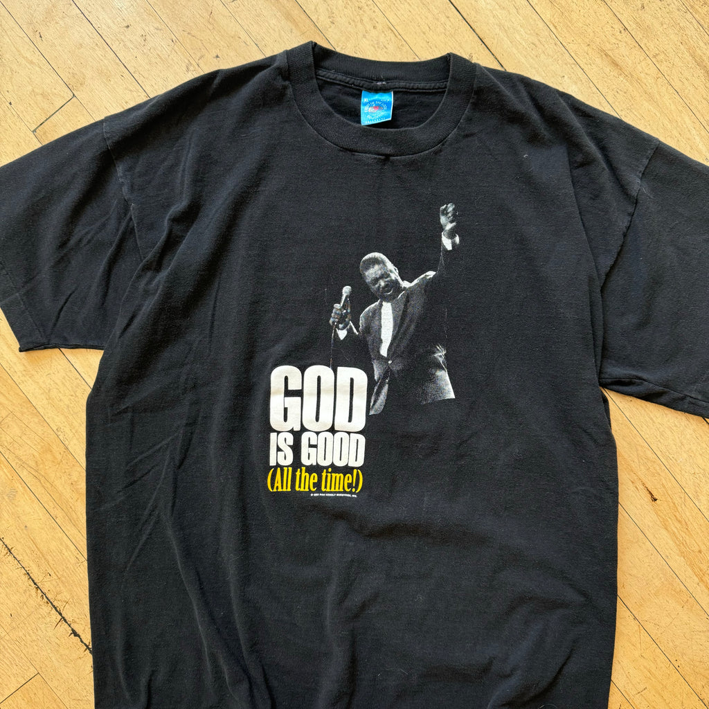 Vintage God is Good All the Time T-shirt Sz L