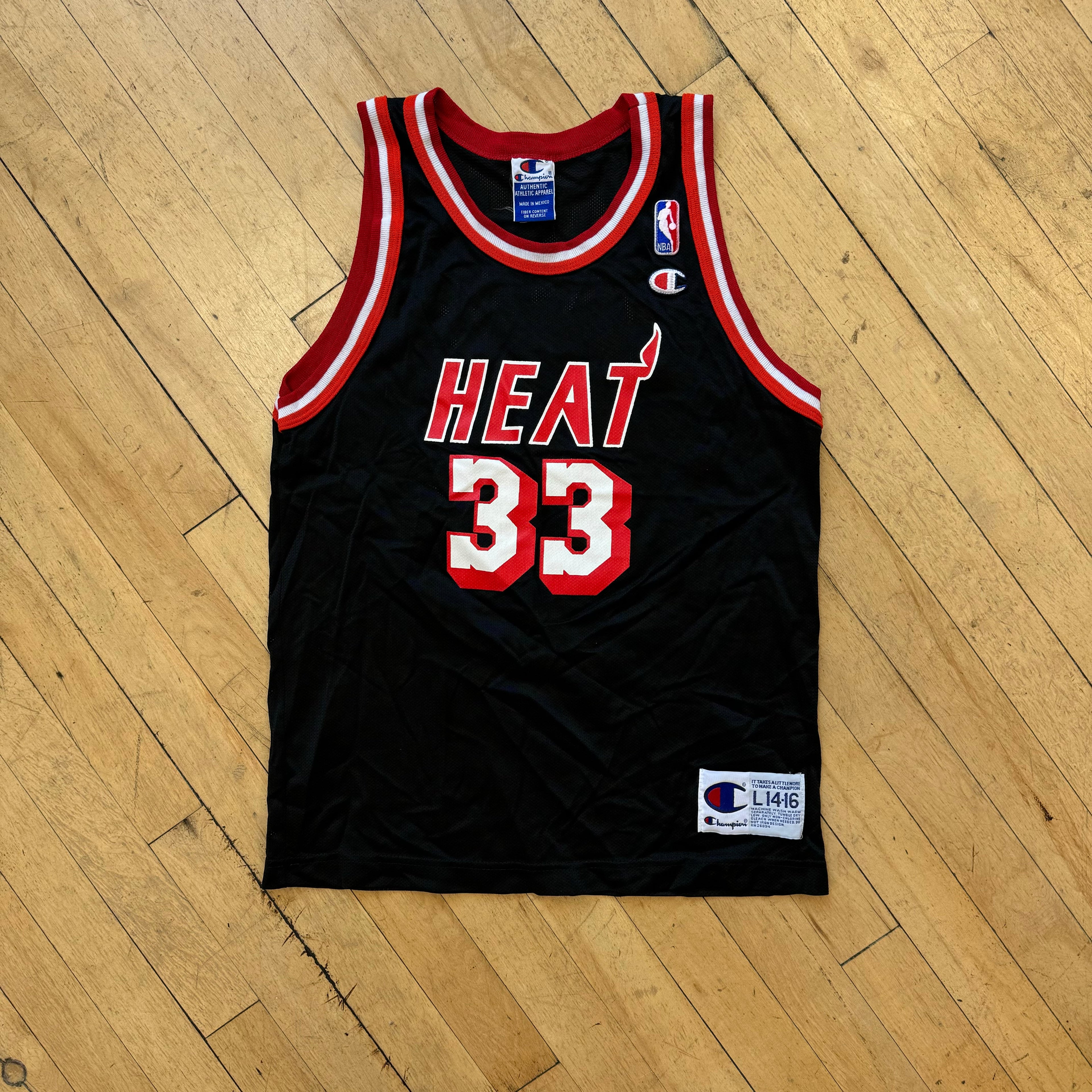 Vintage Champion Miami Heat “Mourning” Sz YTH L