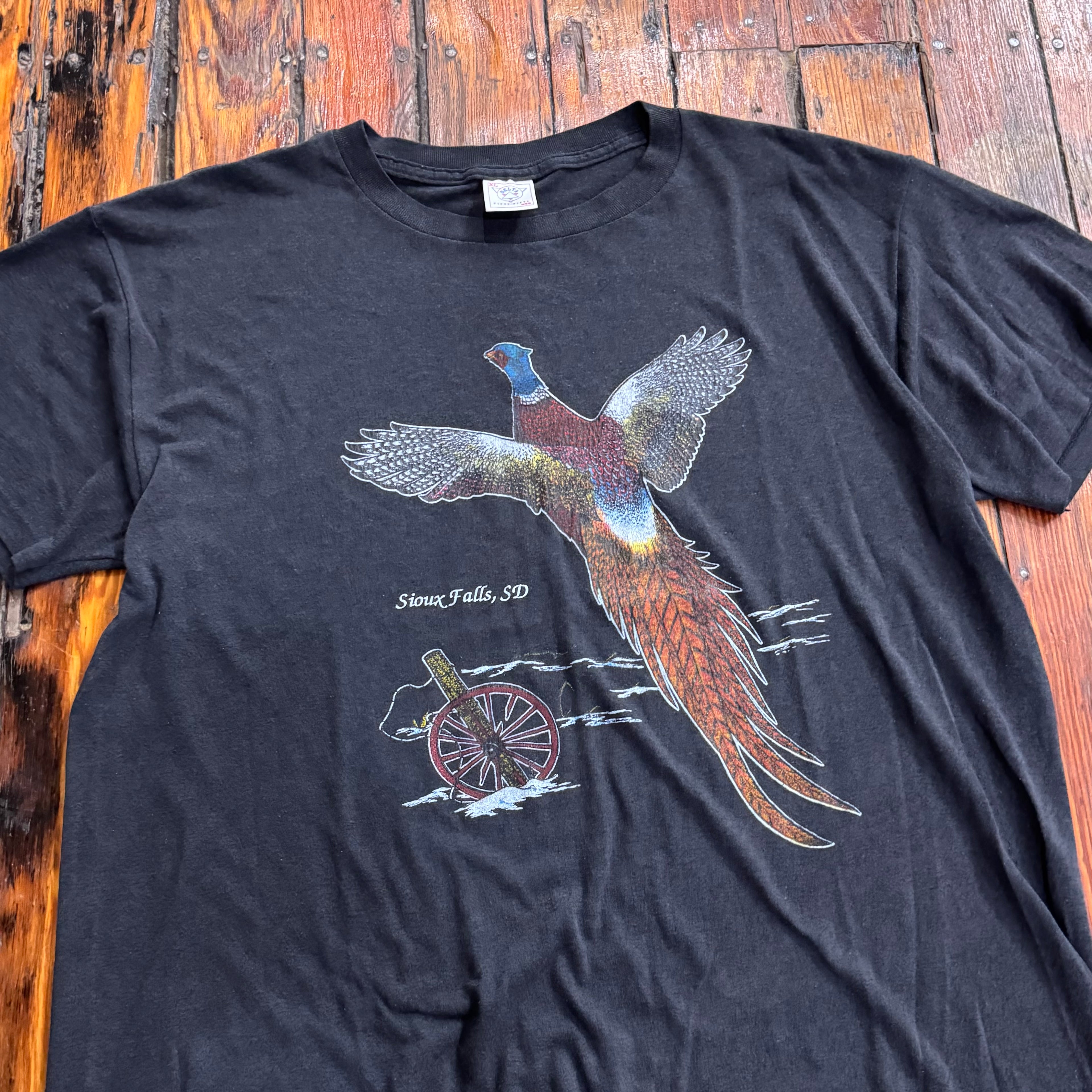 Vintage Sioux Falls Pheasant T-shirt Sz L