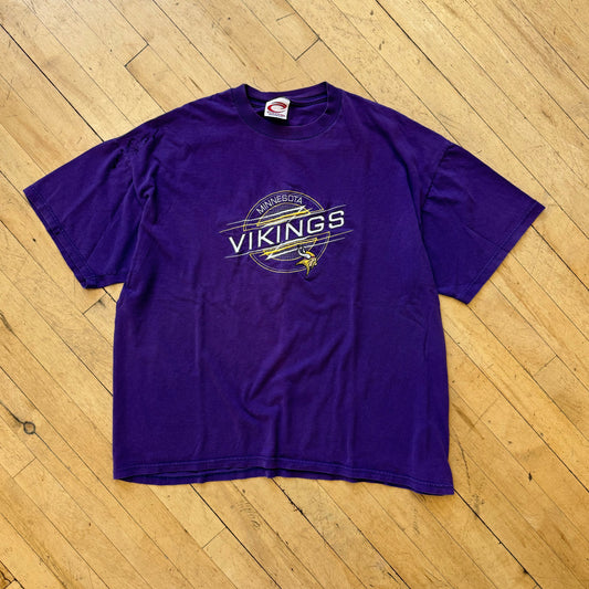 Vintage Minnesota Vikings Embroidered T-shirt Sz XL