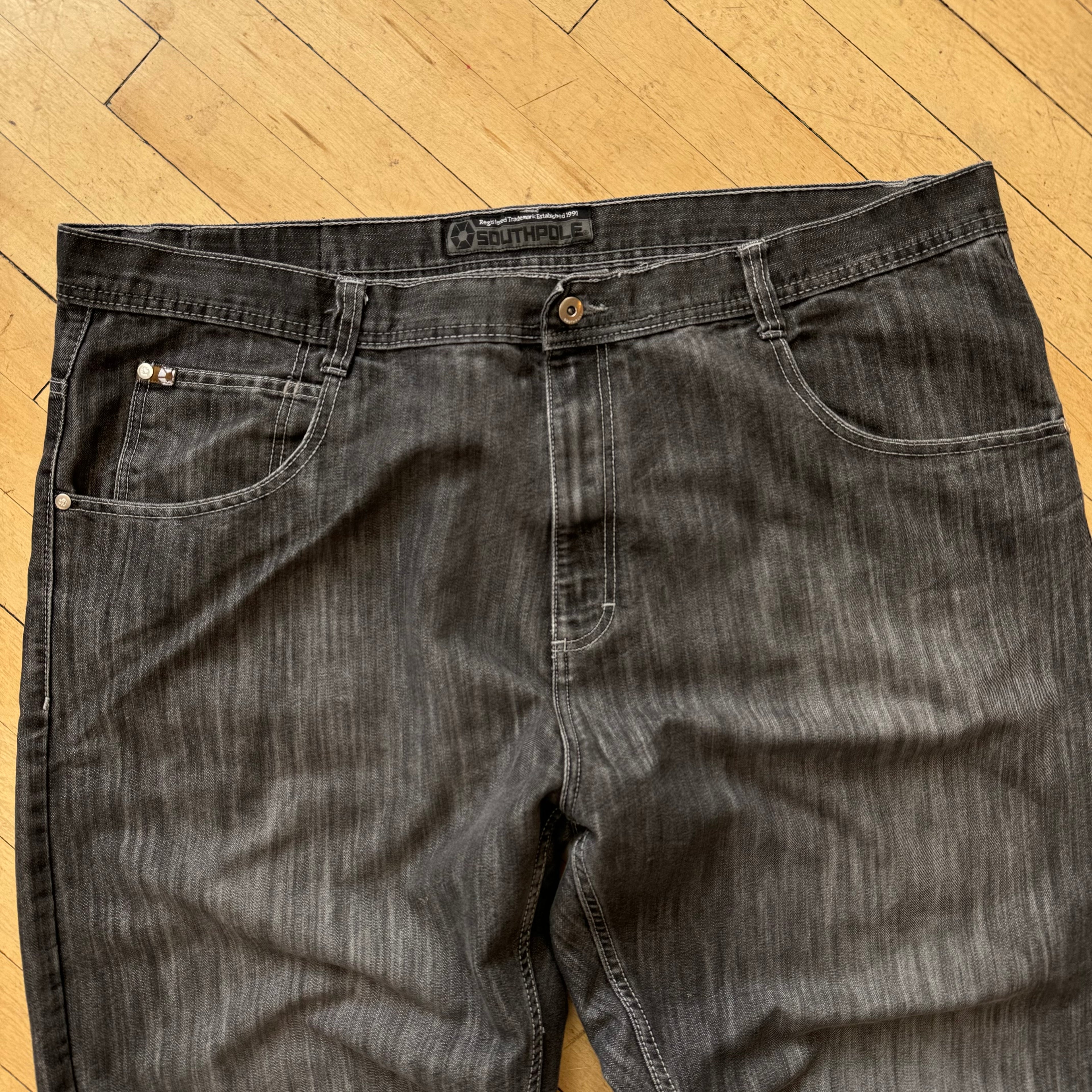 Y2K BLK South Pole Denim Jeans Sz 48