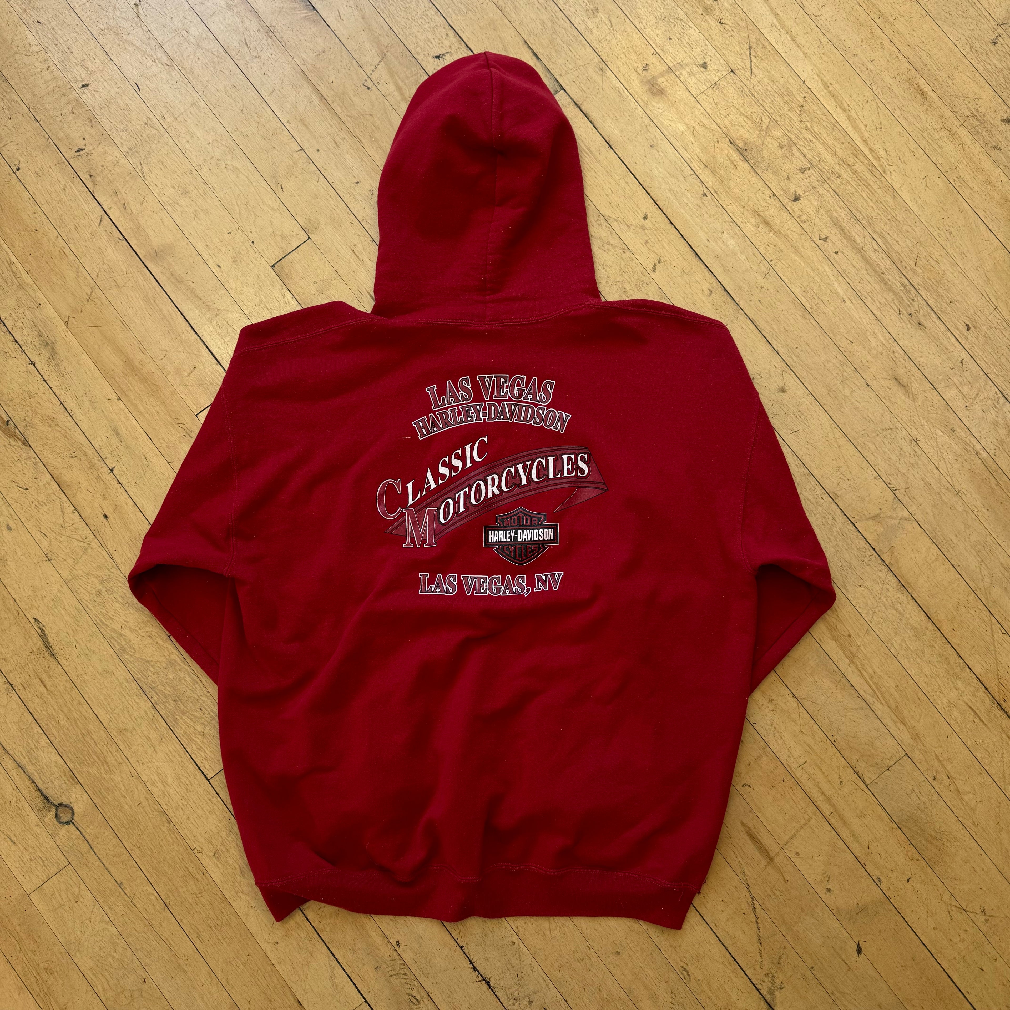 Y2K Property Of Harley Davidson Hoodie Sz L