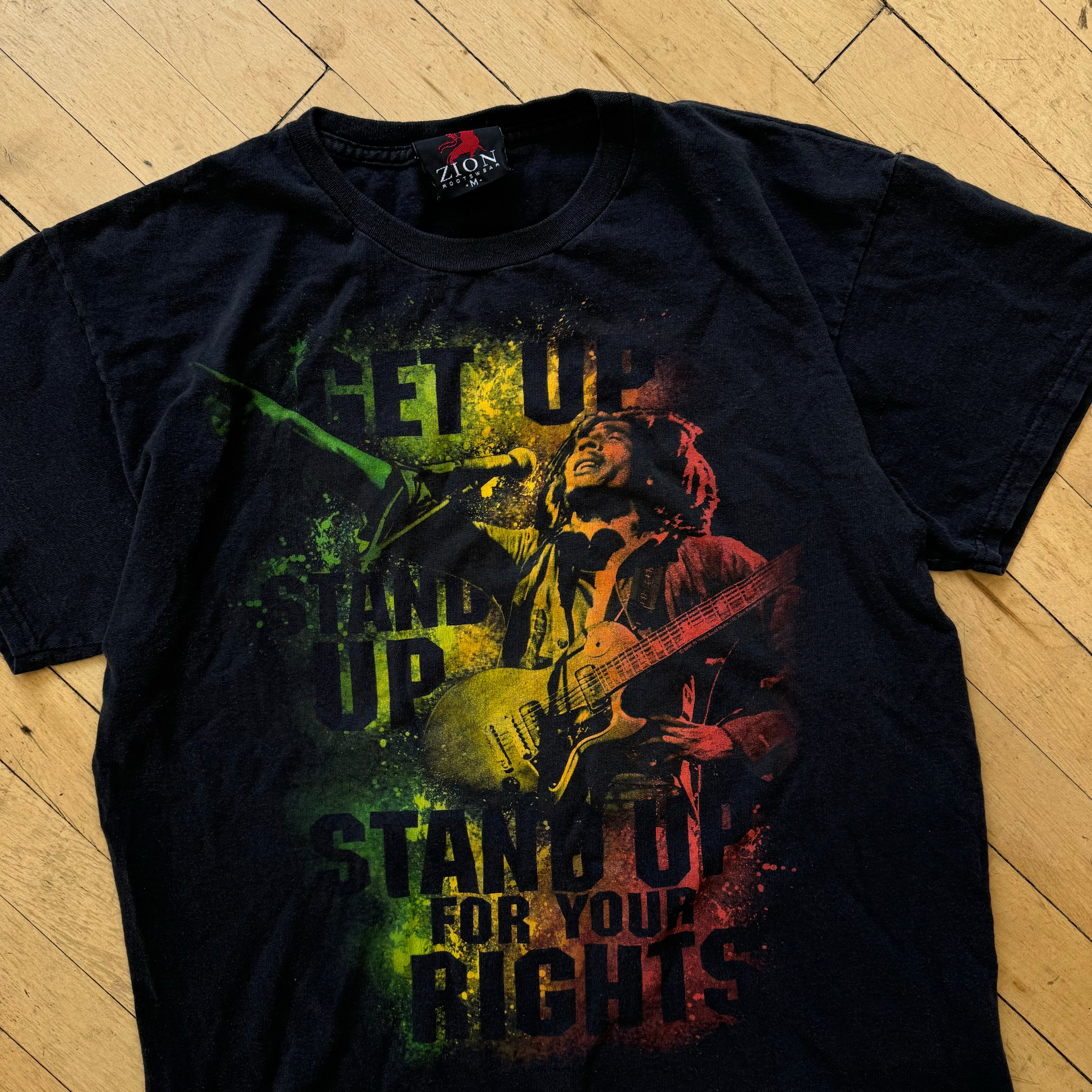 Vintage Bob Marley Get Up Stand Up T-shirt Sz S