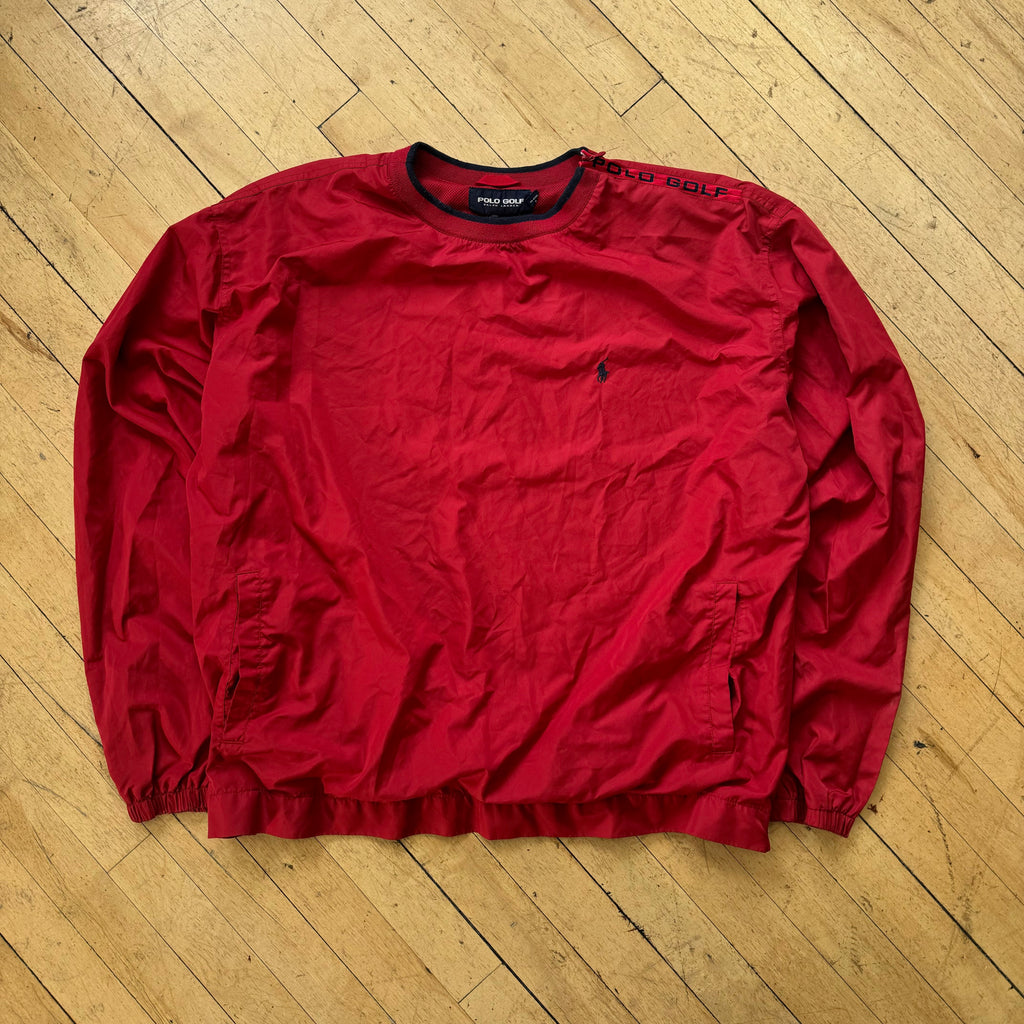 Vintage Polo Golf Pullover Windbreaker Crewneck Sz XL