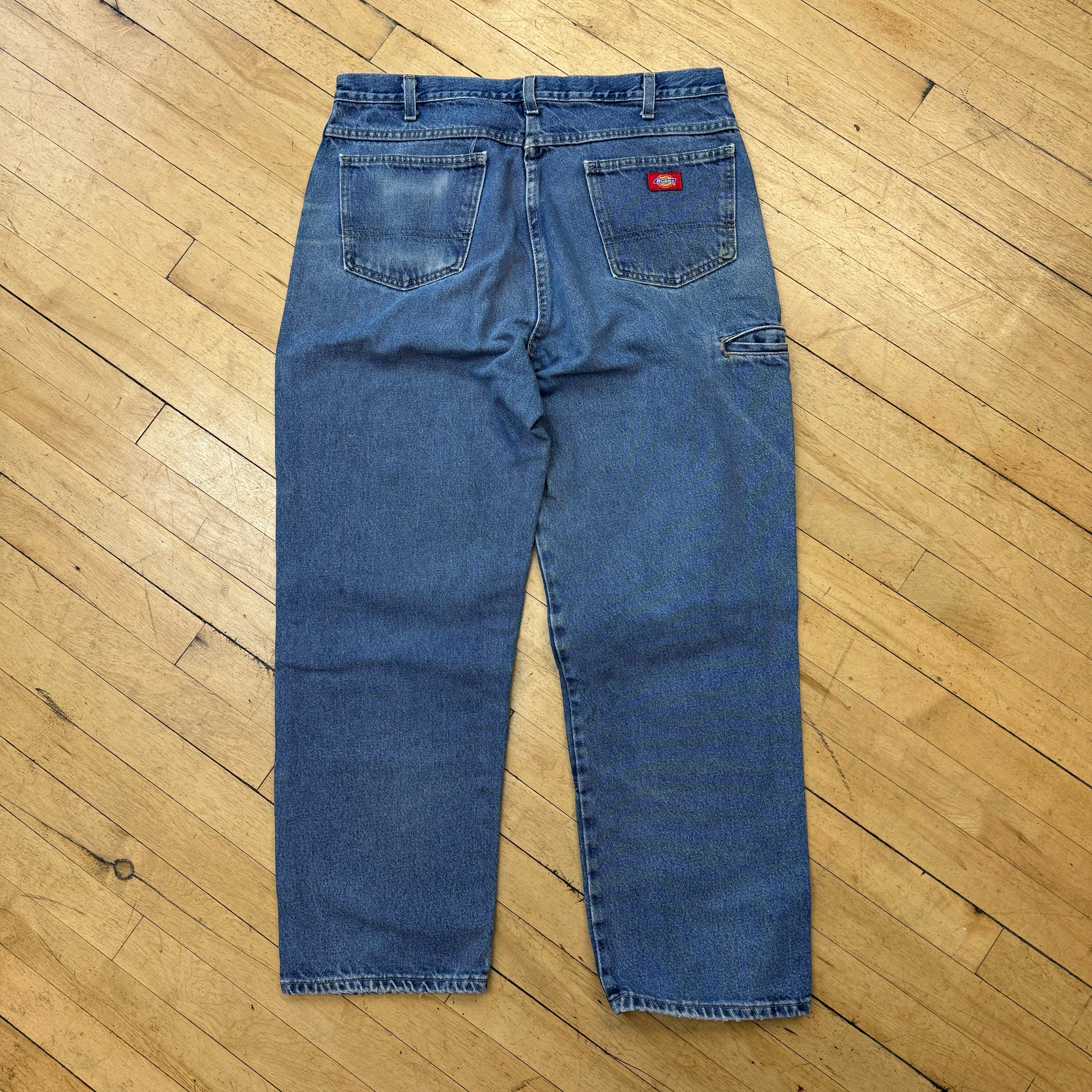 Vintage Dickies Double Knee Denim Jeans Sz 38x30