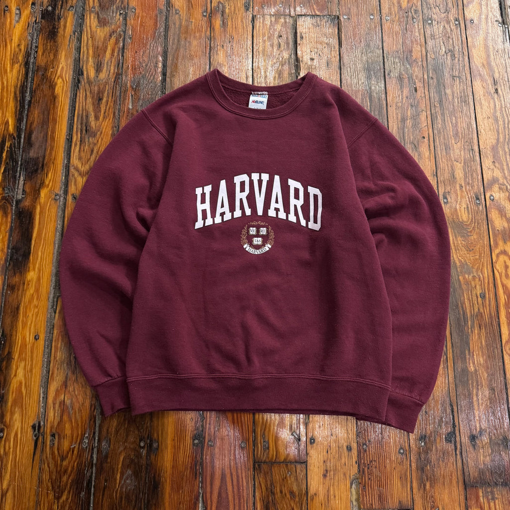 Y2K Harvard University CrewNeck Sz S