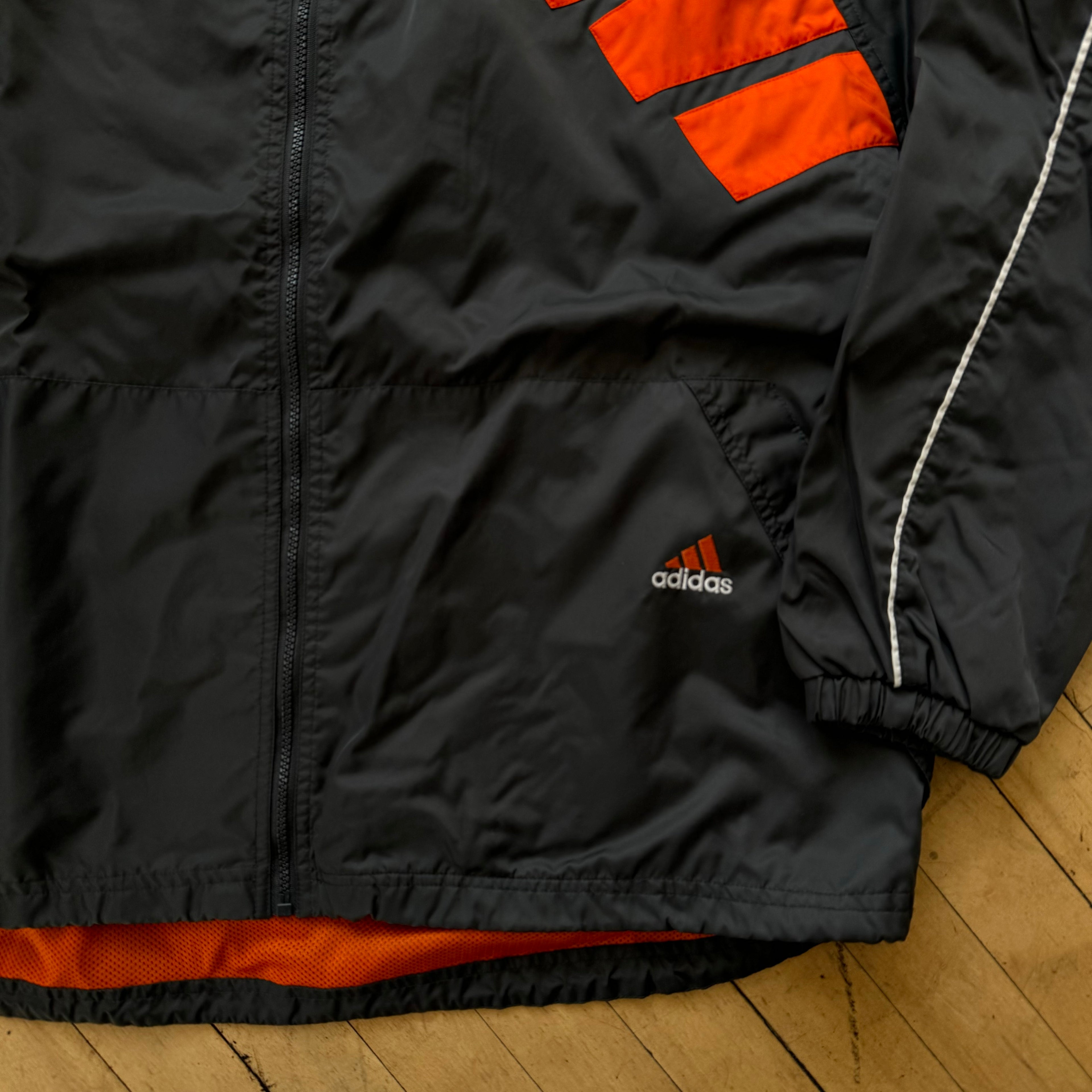 Vintage Adidas Windbreaker Zip-Up Jacket Sz XL