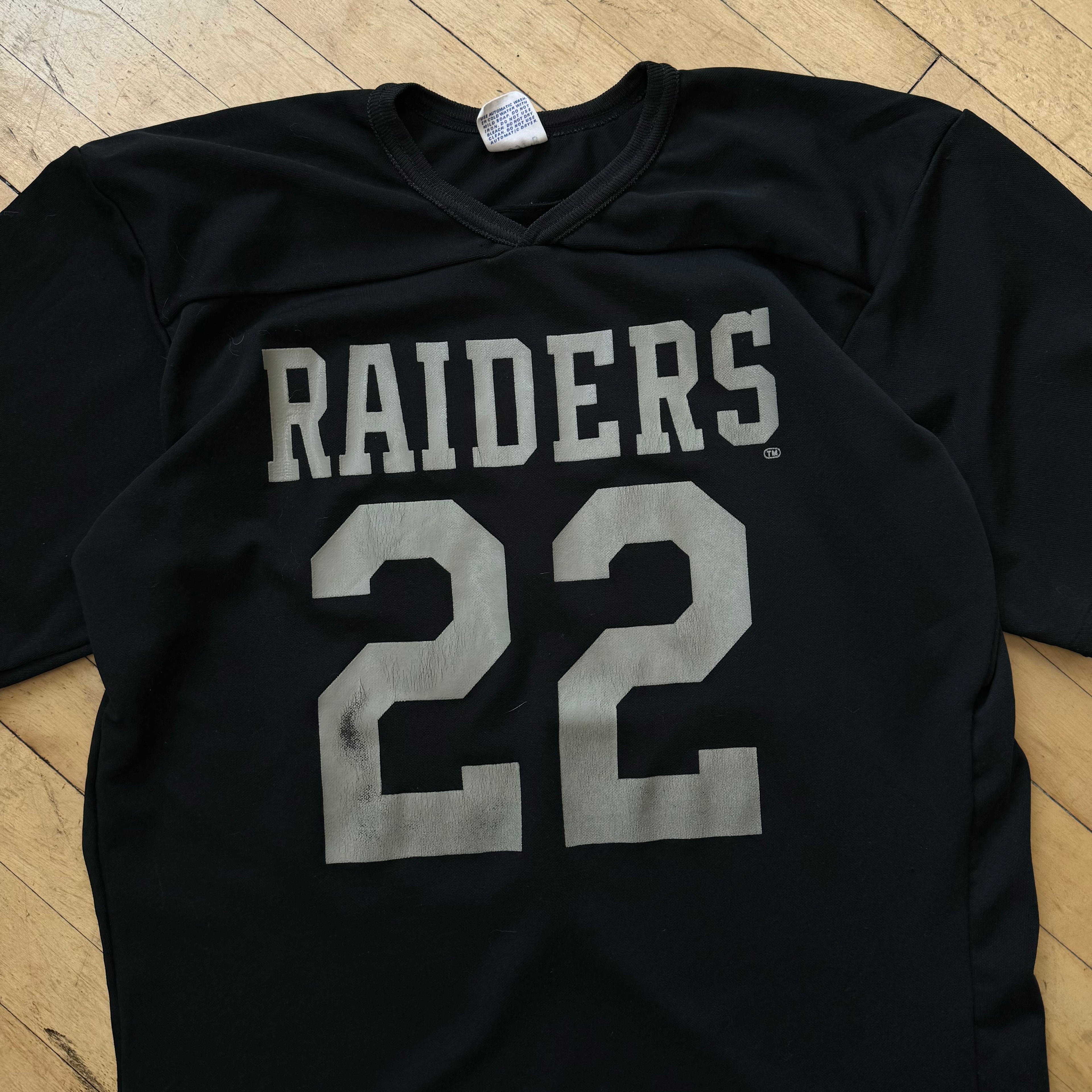 Vintage Rawlings Raiders #22 Football Jersey Sz L
