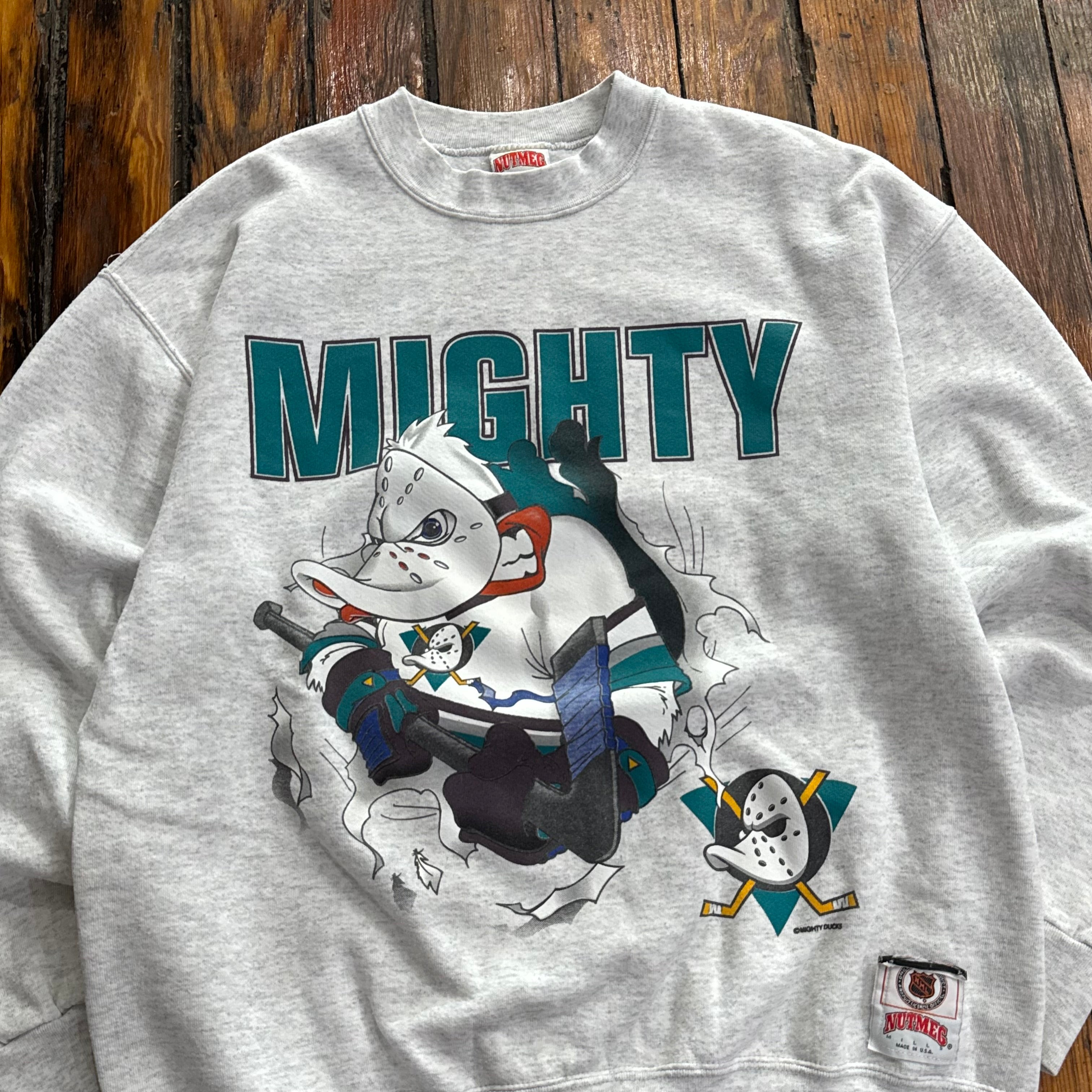 Vintage Mighty Ducks Break Through Crewneck Sz L