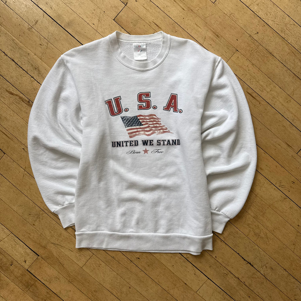 Vintage USA United we Stand CrewNeck Sz M