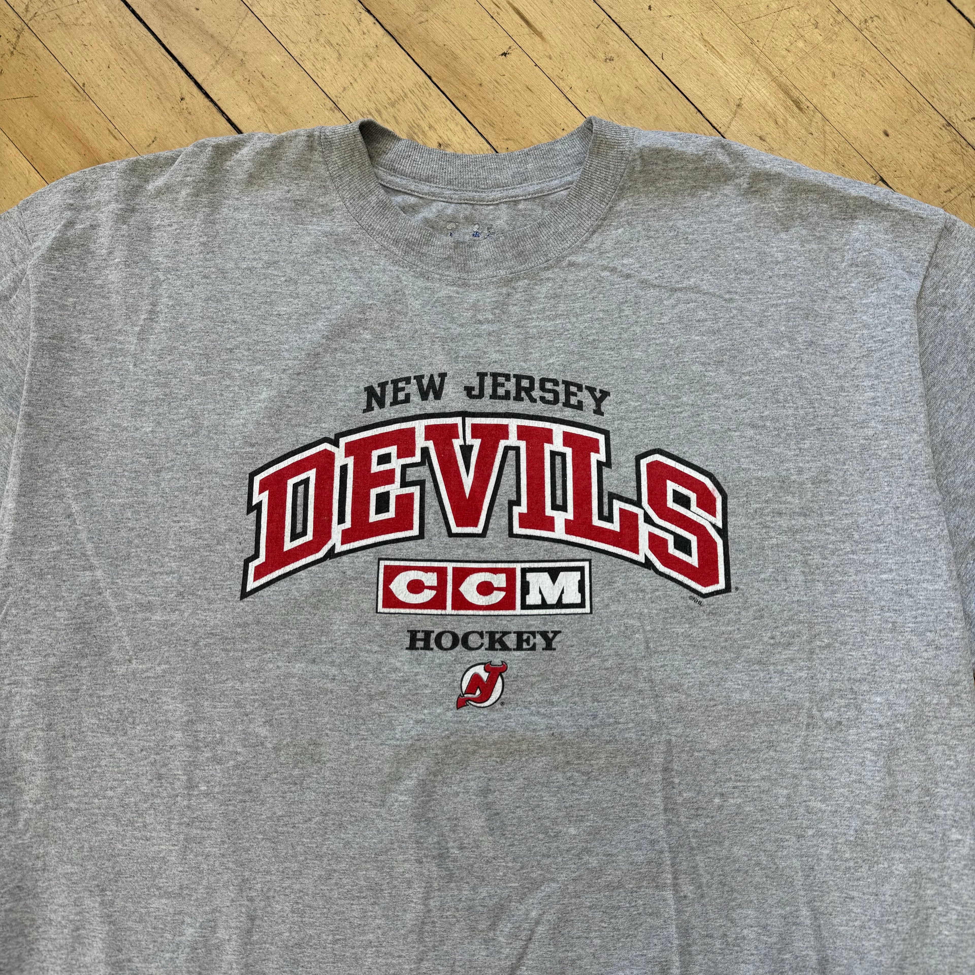 New Jersey Devils CCM Hockey T-shirt Sz XXL