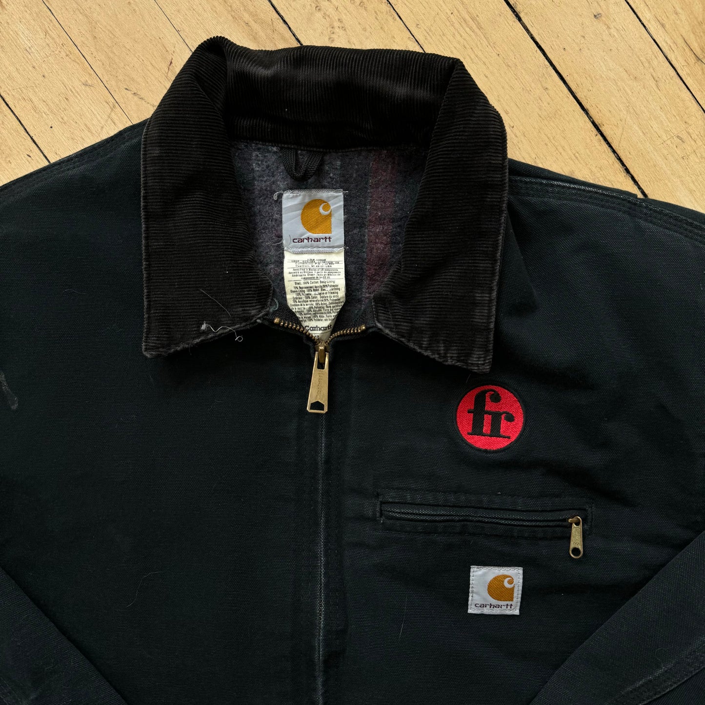 Vintage BLK Carhartt Detroit Jacket Sz L