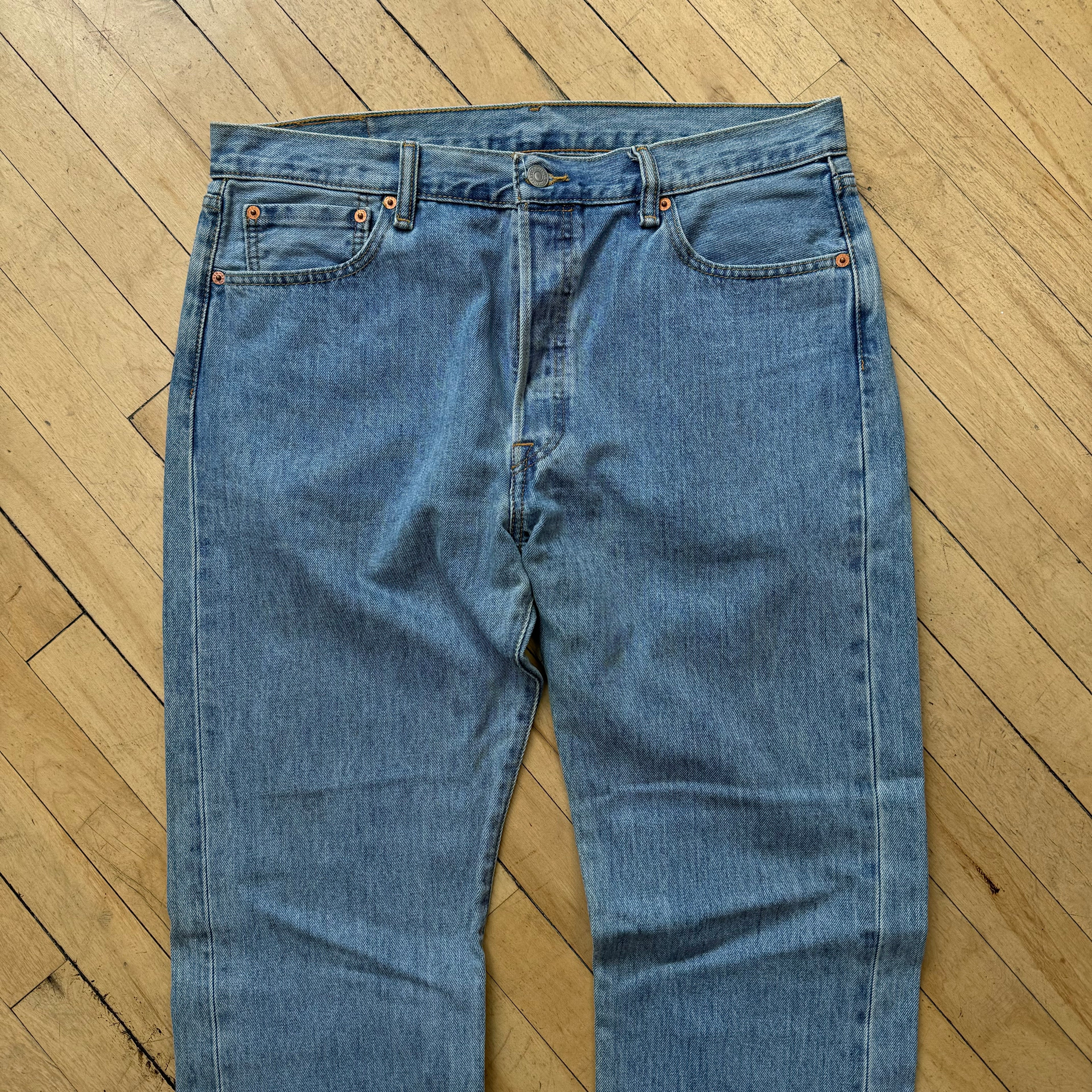 Y2K Levi 501 Denim Jeans Sz 36x34
