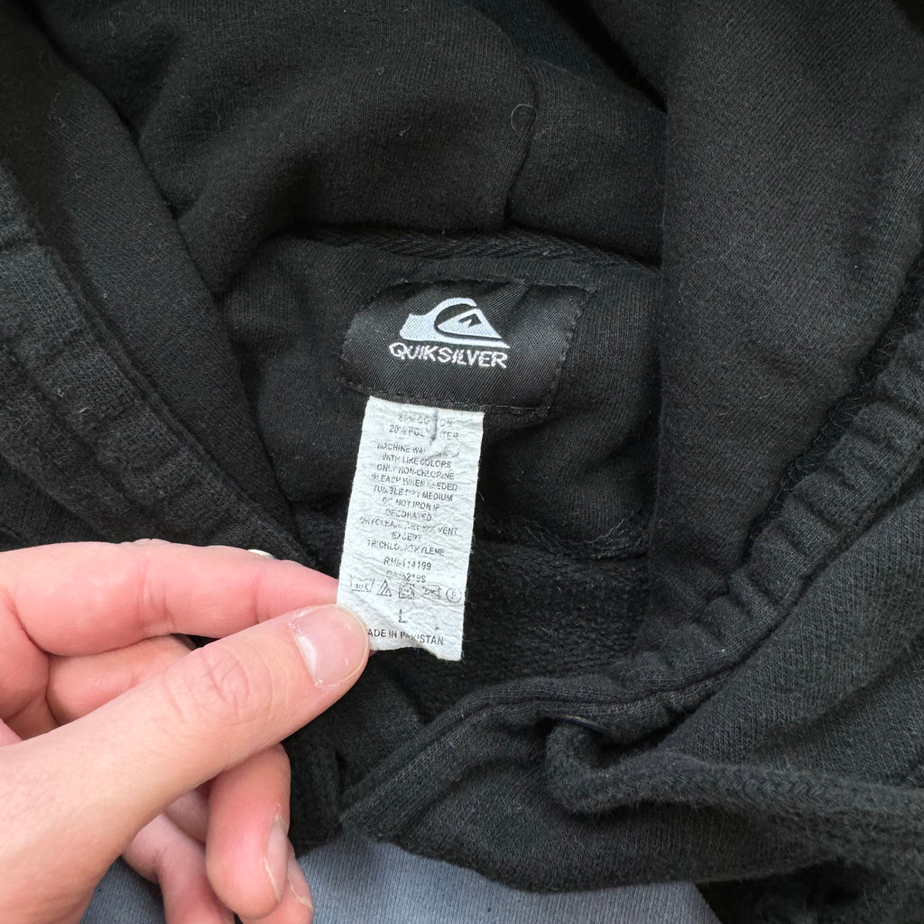 Vintage Quicksilver Logo Hoodie Sz L