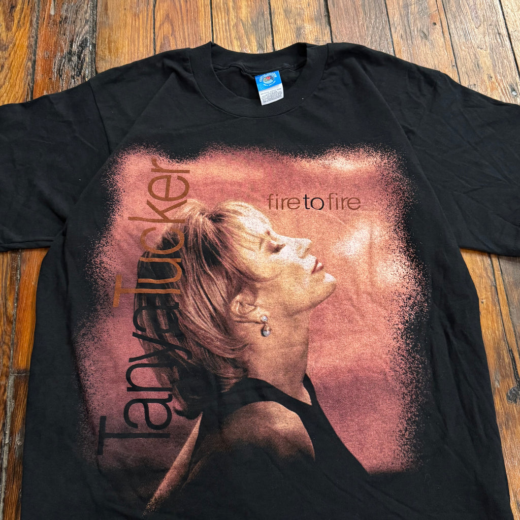 Vintage Tanya Tucker Fire to Fire T-shirt Sz L