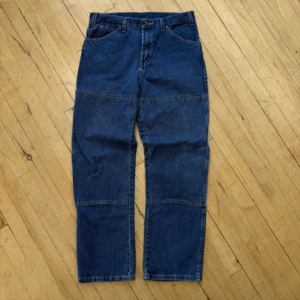 Vintage Dickies Double Knee Denim Jeans Sz 33x32