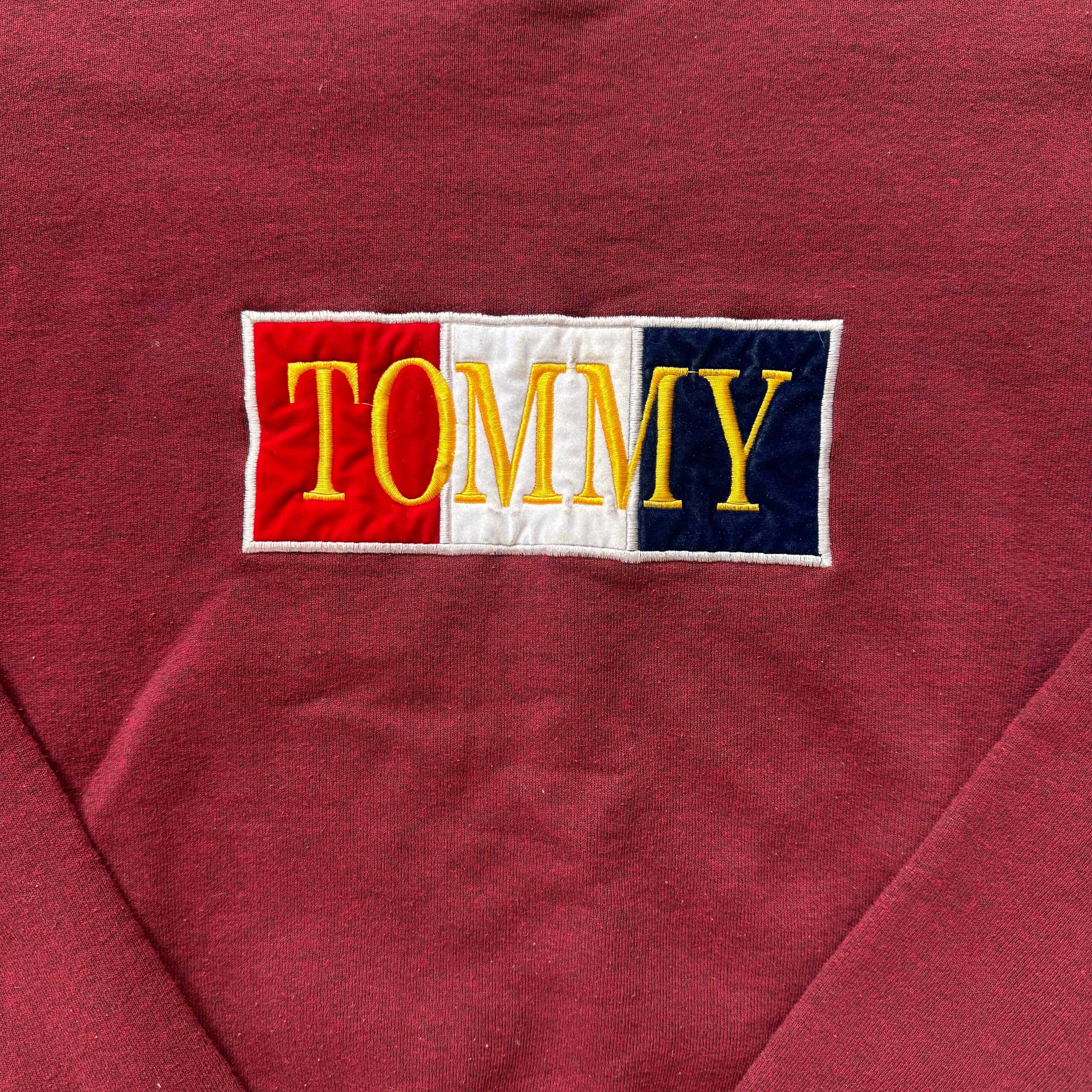 Vintage Tommy SpellOut CrewNeck Sz XL